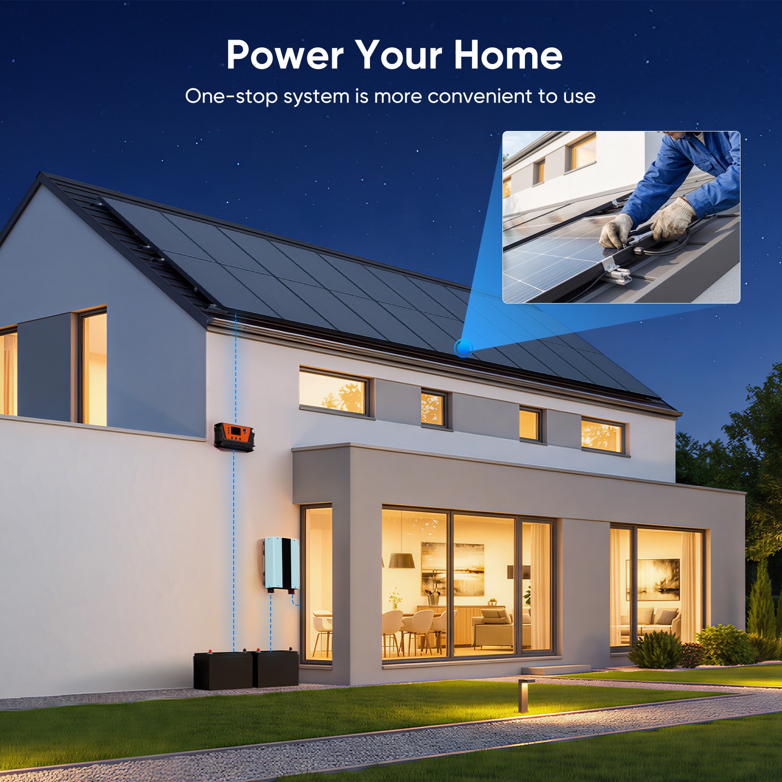 100W Watt Monocrystalline Solar Panel 12V N-Type 18BB RV Camp Home Boat OffGrid