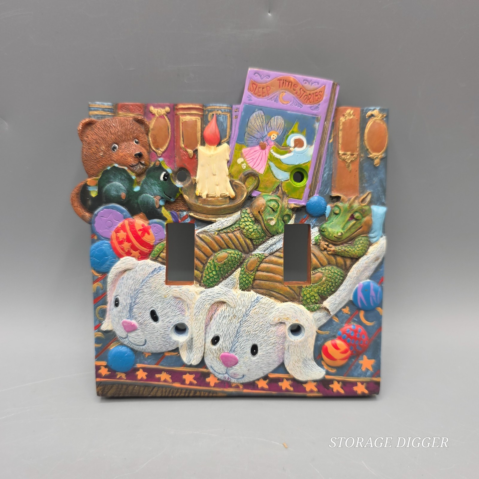 Vintage Borders Unlimited 3D Fairytale Resin Switch Cover Plate Children Bedroom