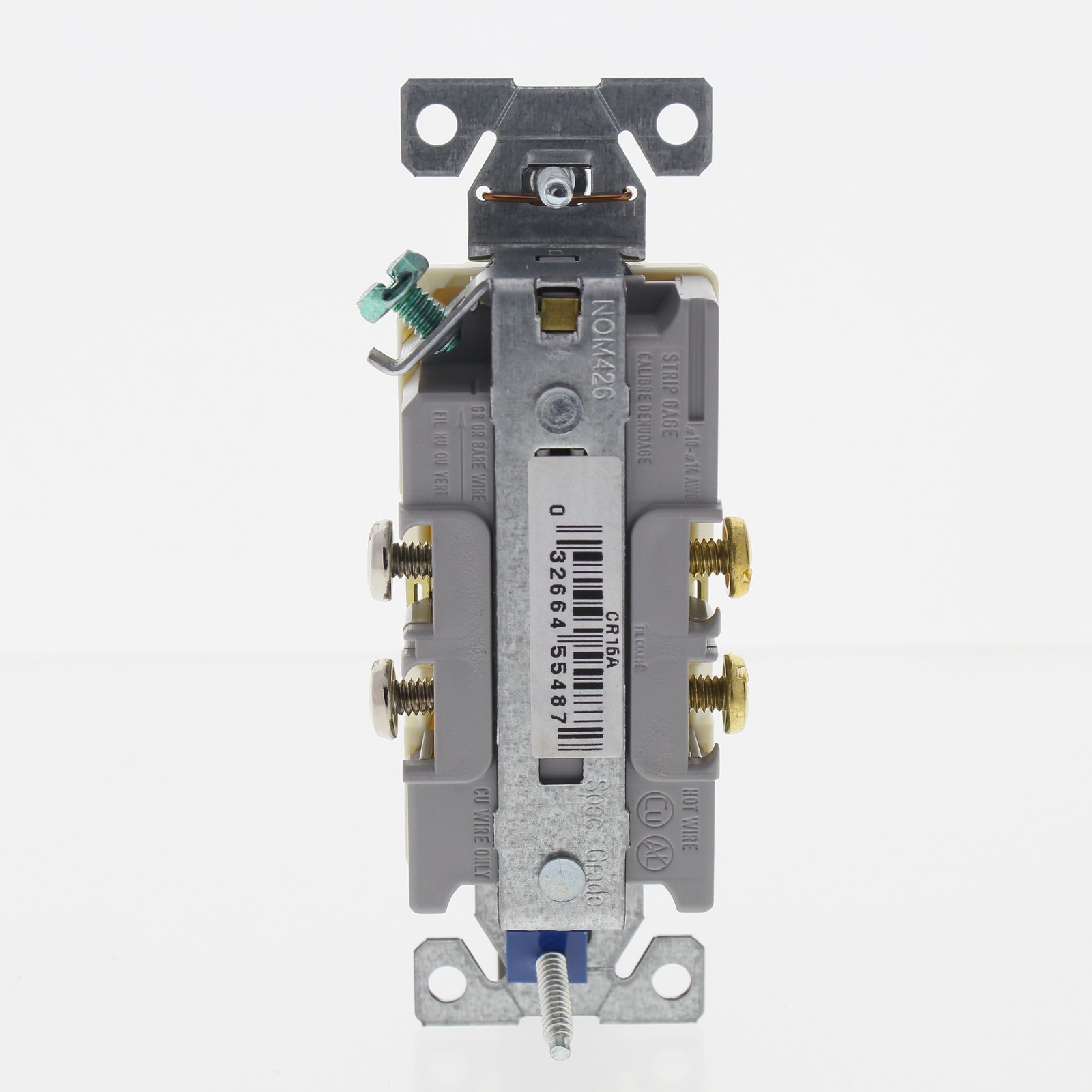 10 Cooper Almond COMMERCIAL Duplex Outlet Receptacles NEMA 5-15R 15A 125V CR15A