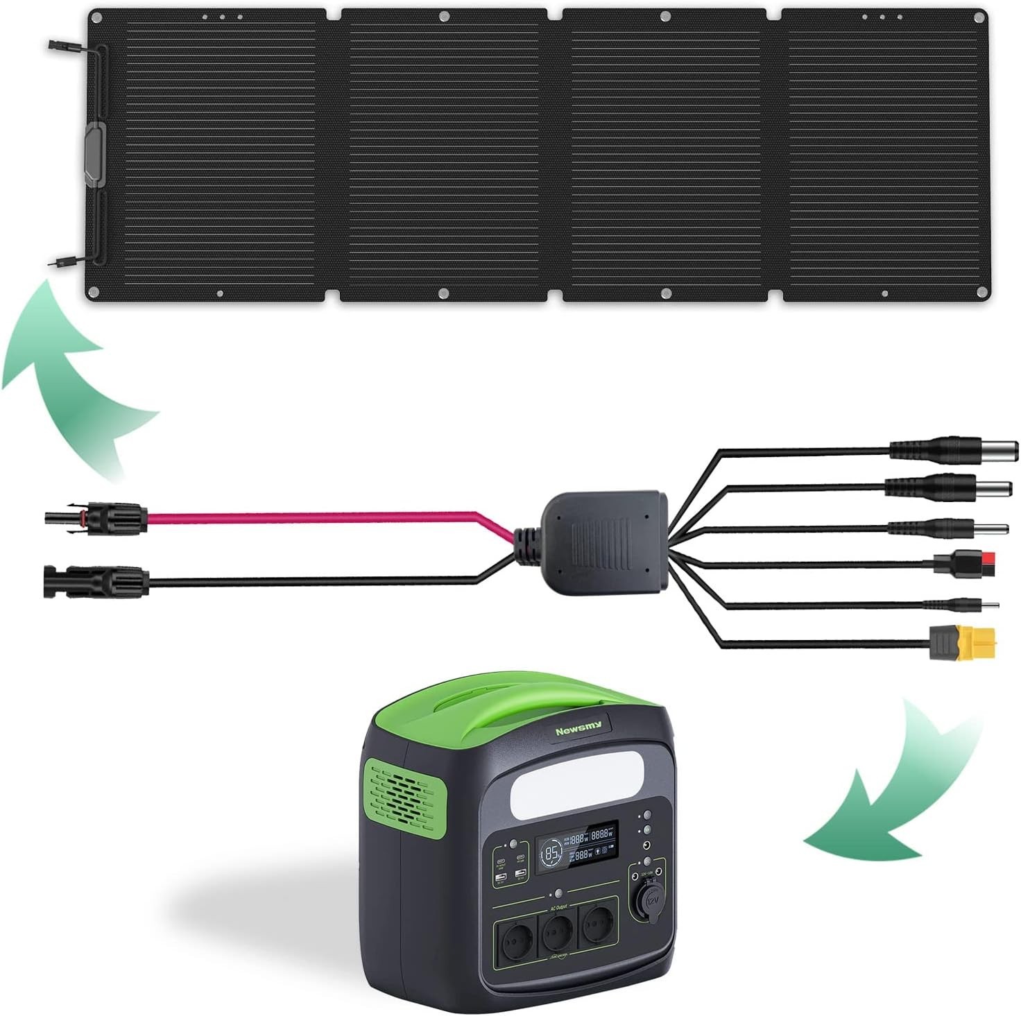 6-in-1 Solar Connector Kit with Female and Male Connectors, Universal Solar Adap