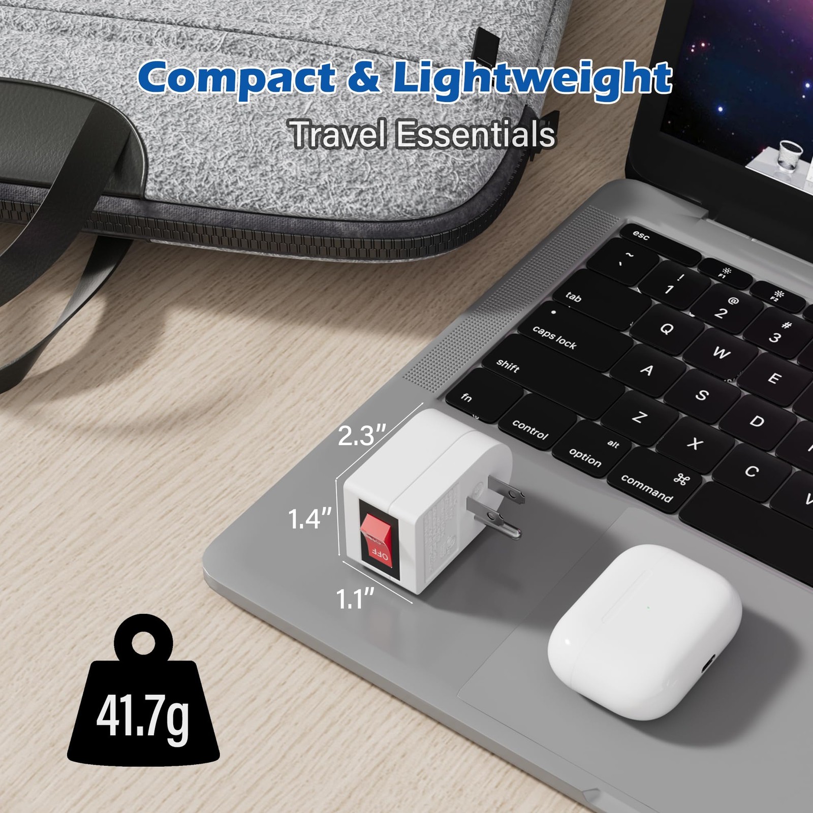 HiFind Grounded Outlet Extender with ON/Off Switch (2 Pack), 3 Prong Single P…