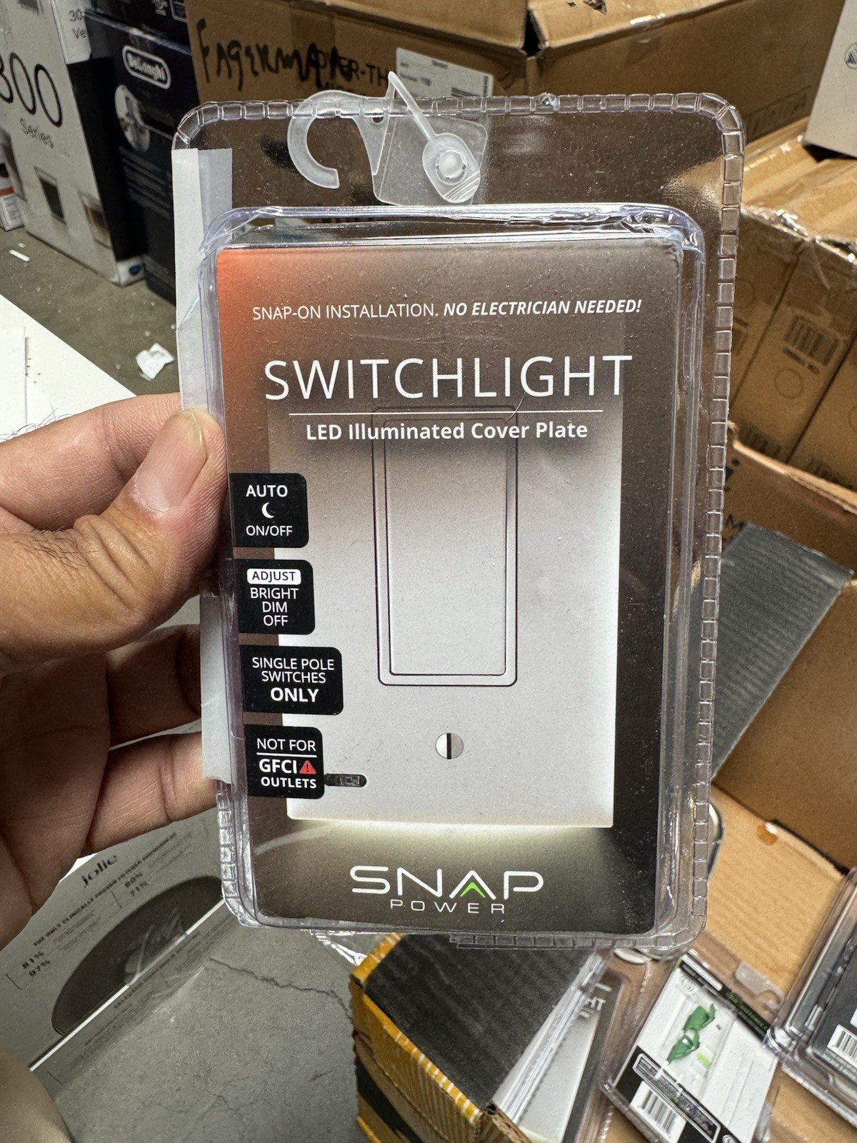 SnapPower GuideLight LED Night Lights Wall Plate New 3Pack