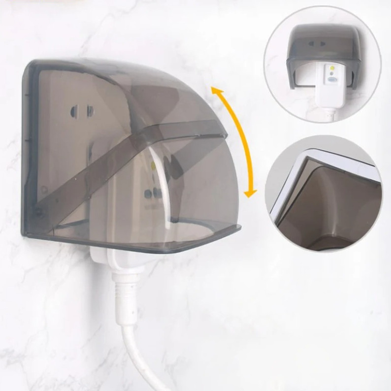 1 pc Outdoor Socket Waterproof Cover 86 Type Rainproof Power Outlet Box