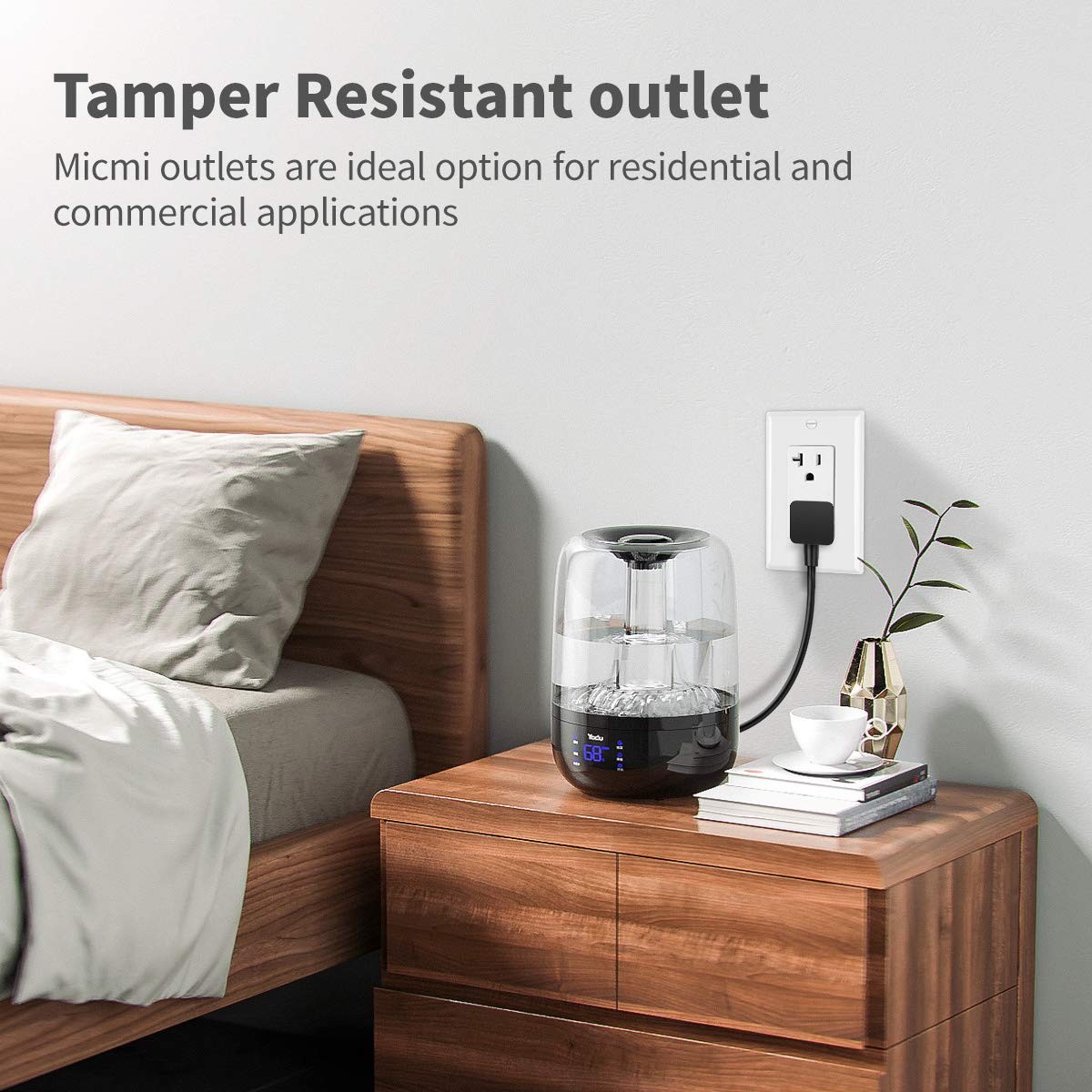 10 Toma Corriente De Pared Moderno 20 AMP 125V Decorativa Para Casa Interior Set