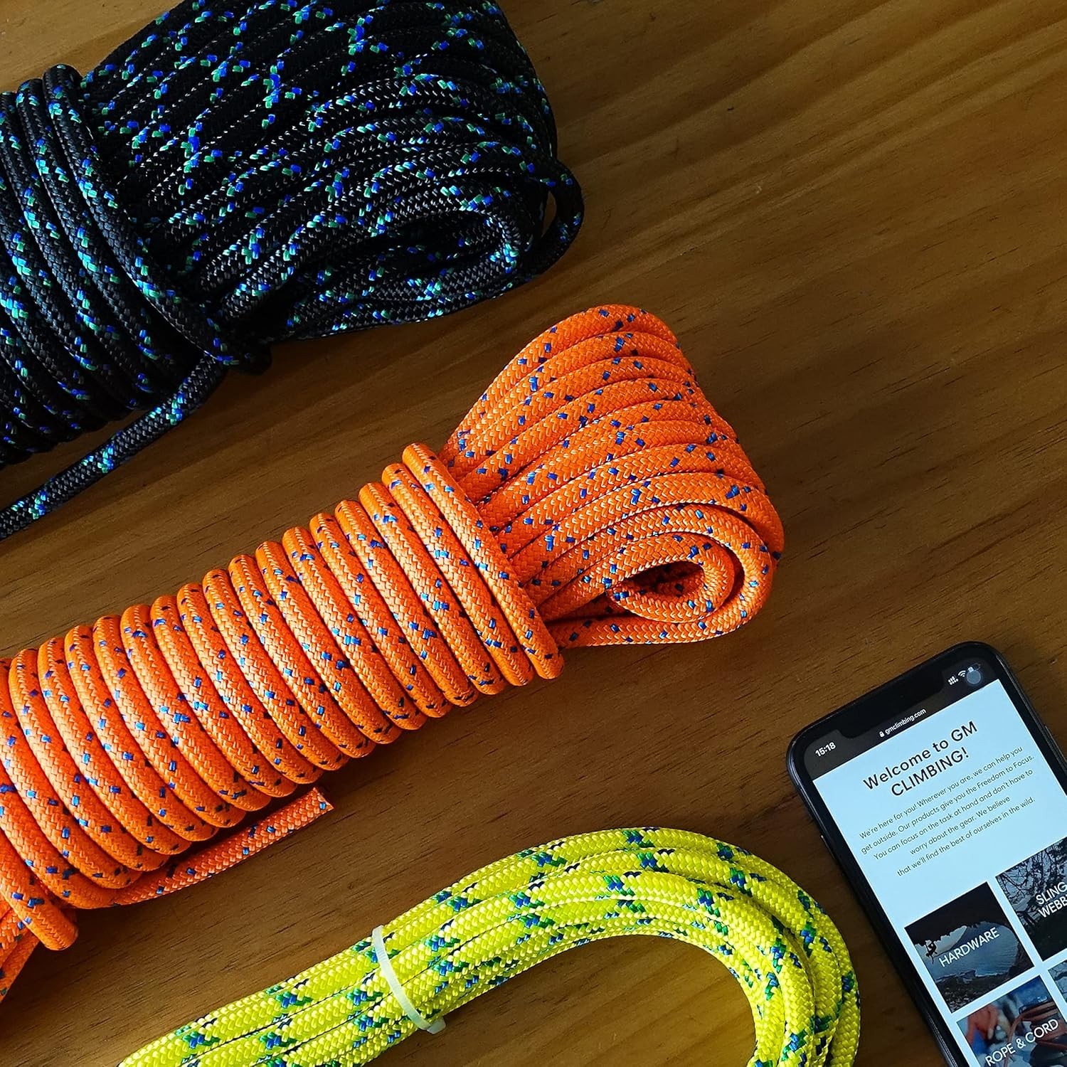 20ft 8mm Polyester Accessory Cord – Abrasion Resistant for Outdoor Adventures