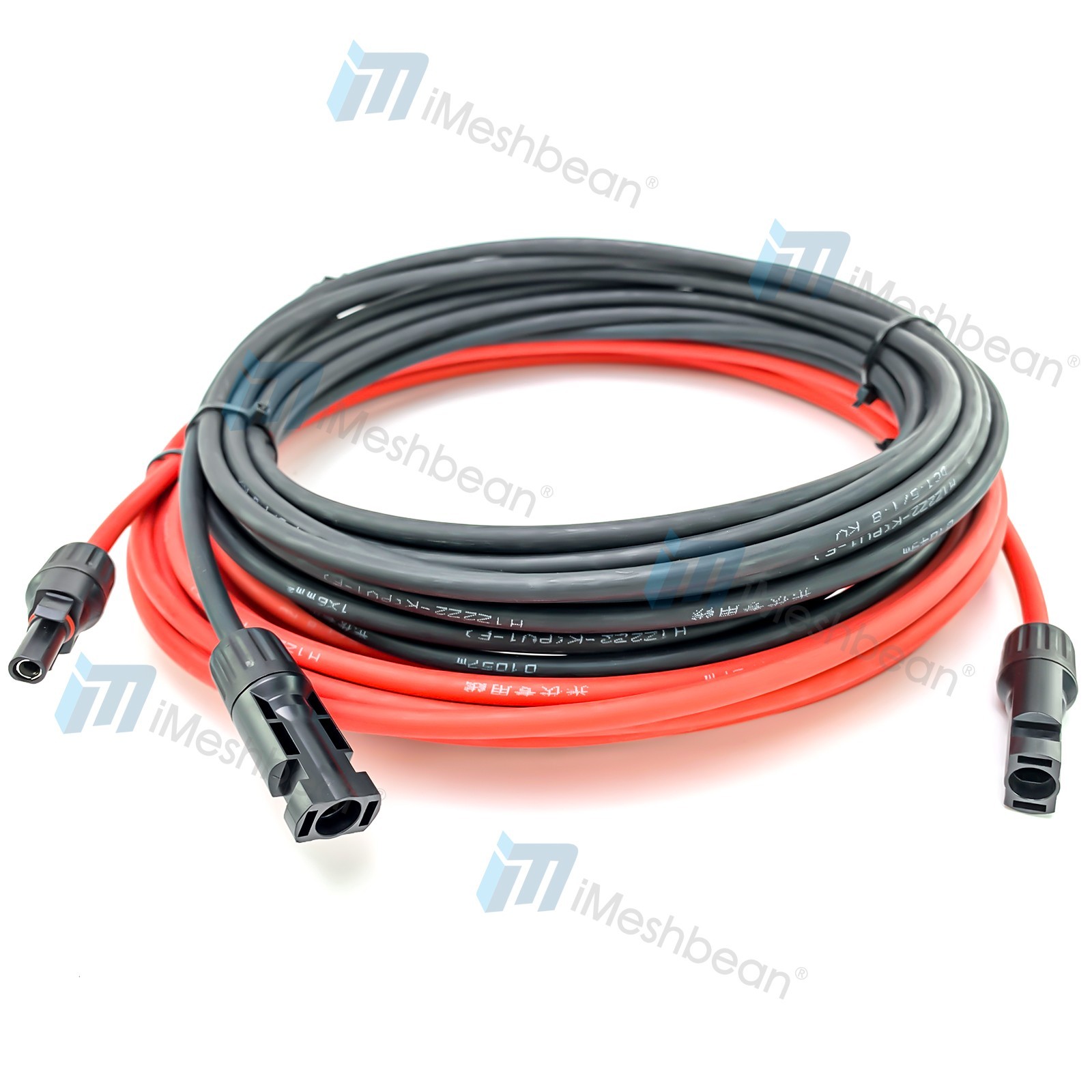 10AWG Solar Panel Extension Cable 30FT/50 FT PV Cable w/ Flexible Wire Connector
