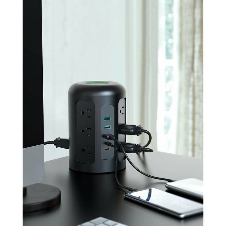 AUKEY PowerHub XL 12 Socket Power Hub AC USB USB-C Surge Protector PA-S24