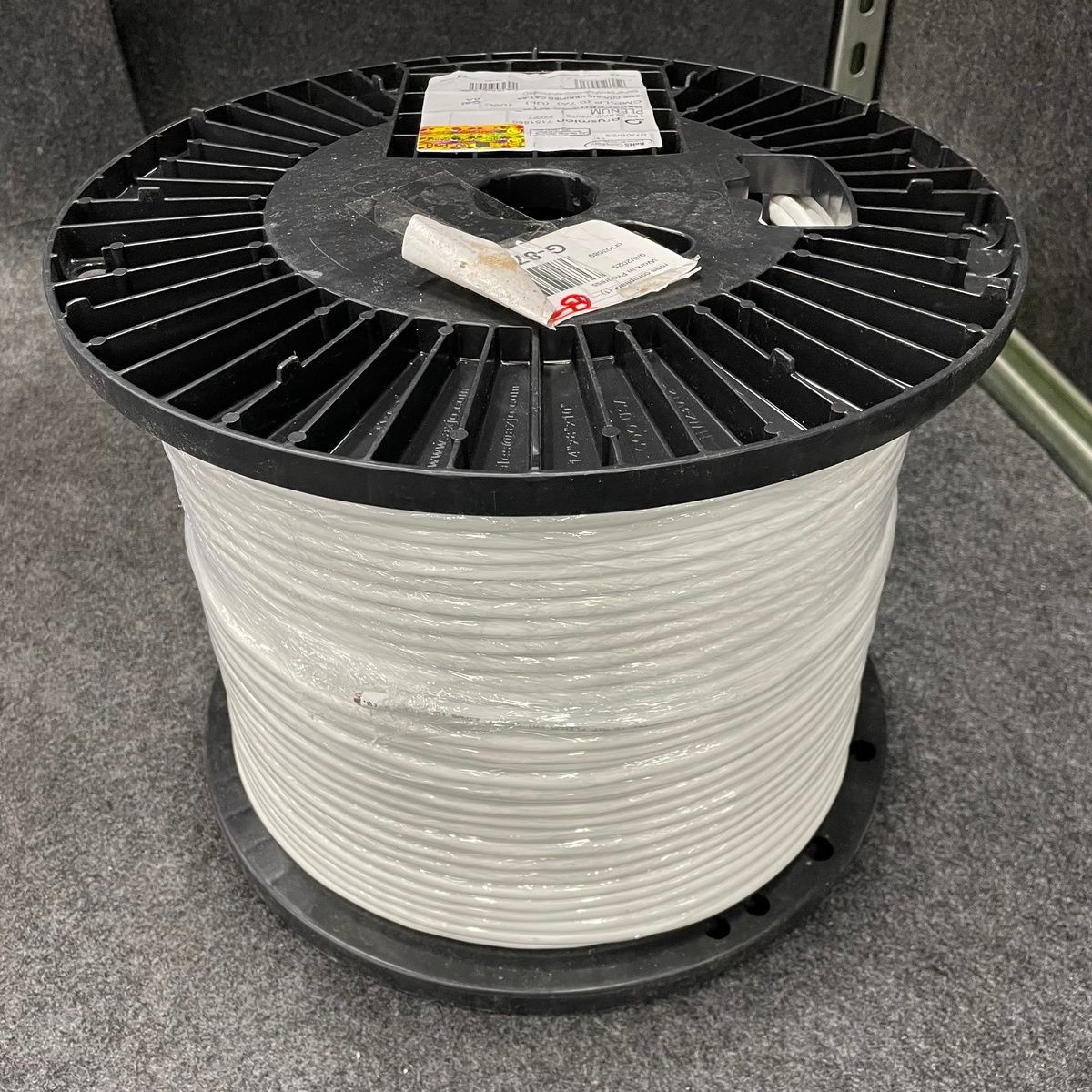 PRYSMIAN GenSPEED 10 MTP Gen5 CAT6A Cable, CMP, Plenum, White, 1000′, 7151850*