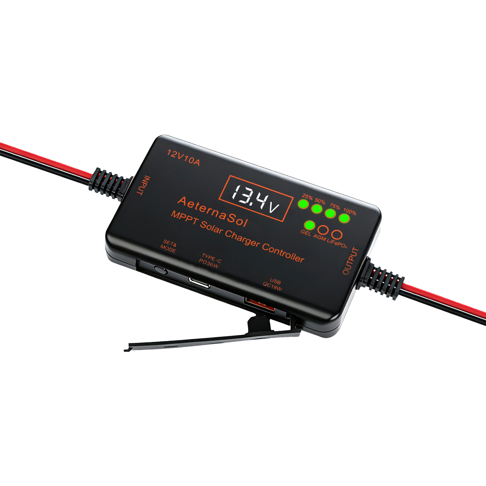 10A/20A 12V Solar Charge Controller LCD Display for Gel,LiFePO₄ ,AGM Battery NEW