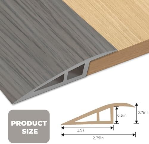 Floor Transition Strip Door Threshold 36 inch, 1/2” ~ 3/5” Threshold Ramps for
