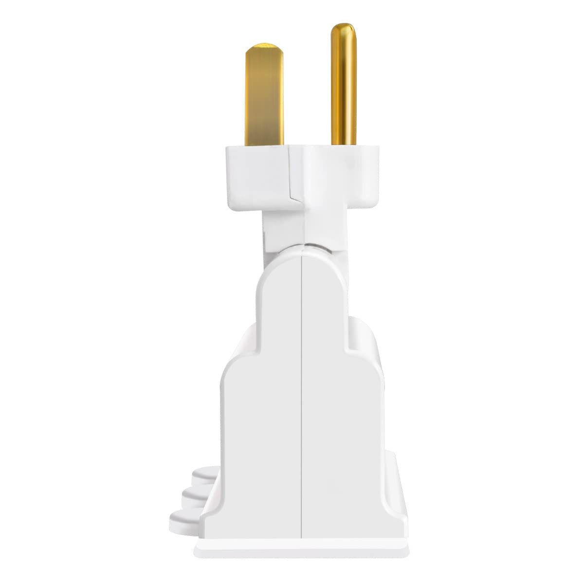 3 Outlet Wall Adapter, ETL Listed 3-Prong Grounded 180 Degree Swivel Indoor AC