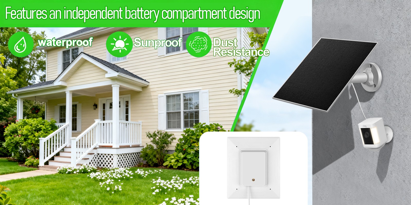 3W Ring Solar Panel For Spotlight-Cam Battery