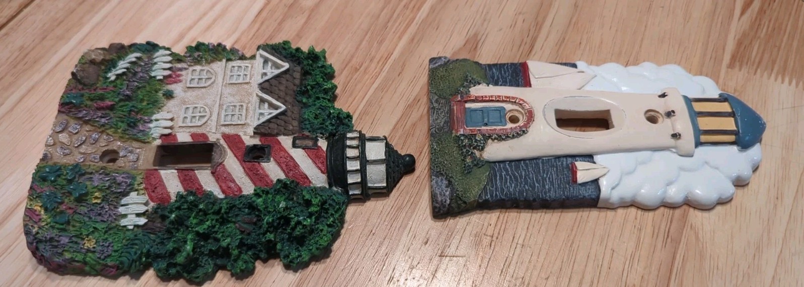 Lot 2 Lighthouse Wall Switch Covers Resin 1 Transfar Intl Corp & 1 Unbranded
