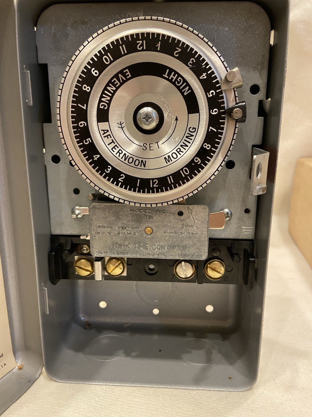 TORK Dial Time Switch – MODEL 1191; 120VAC, 40 Amps, 60HZ; SPST, New Old Stock