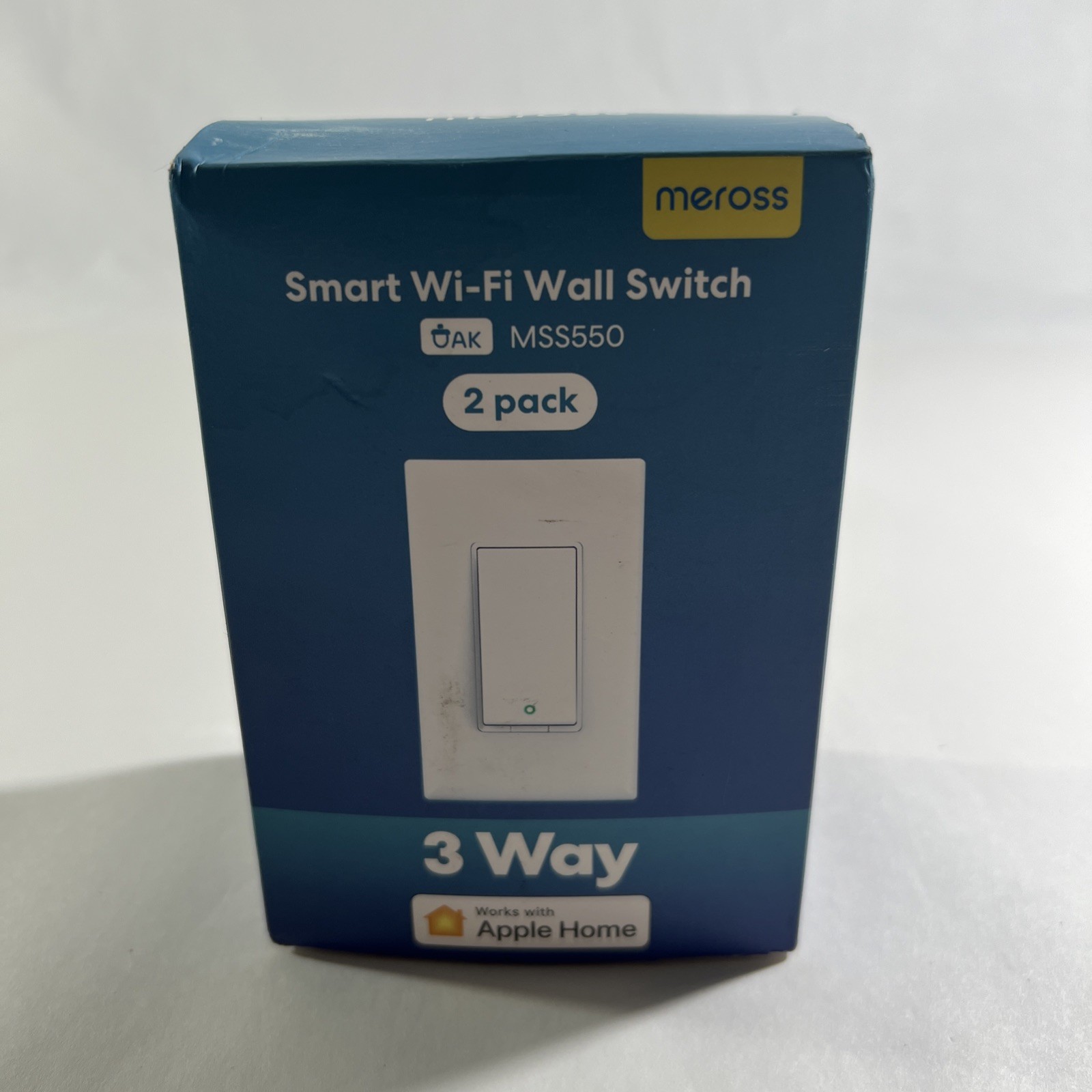 Meross MSS550 3-Way Smart WiFi Wall Switch 2 pack – Apple Homekit, Alexa, Google