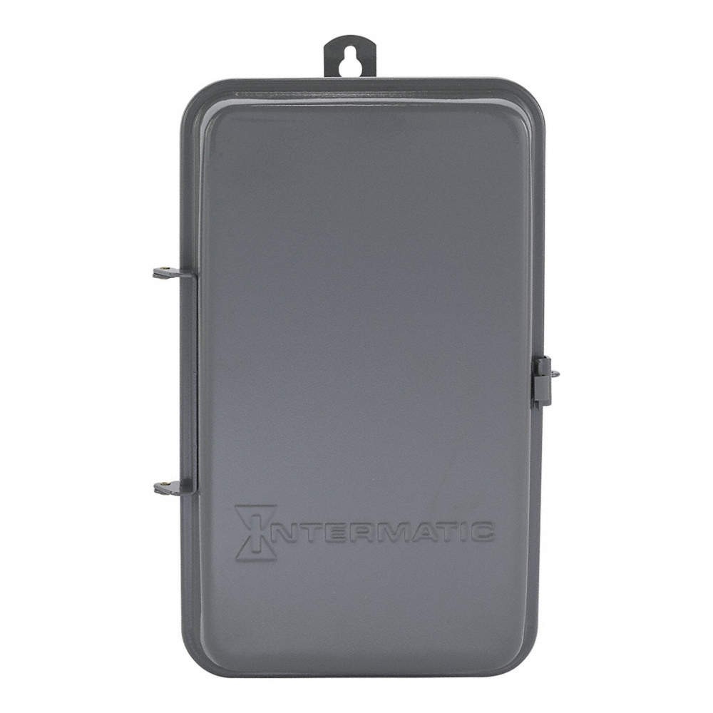 INTERMATIC T104R Electromechanical Timer,24 hr,Gray,Metal 2E259
