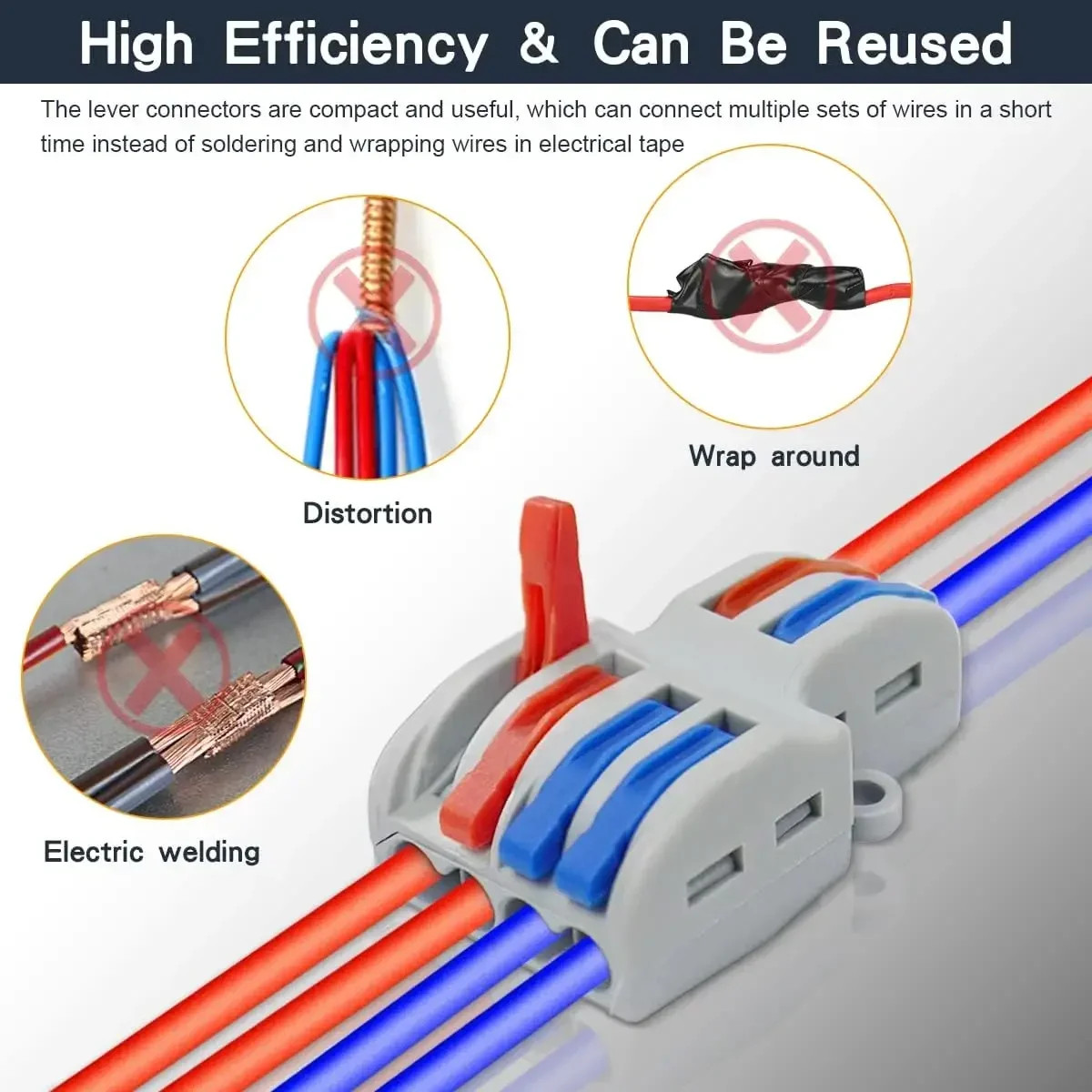 1 In Multiple Out Quick Wiring Connector Universal Splitter Wiring Cable Push In