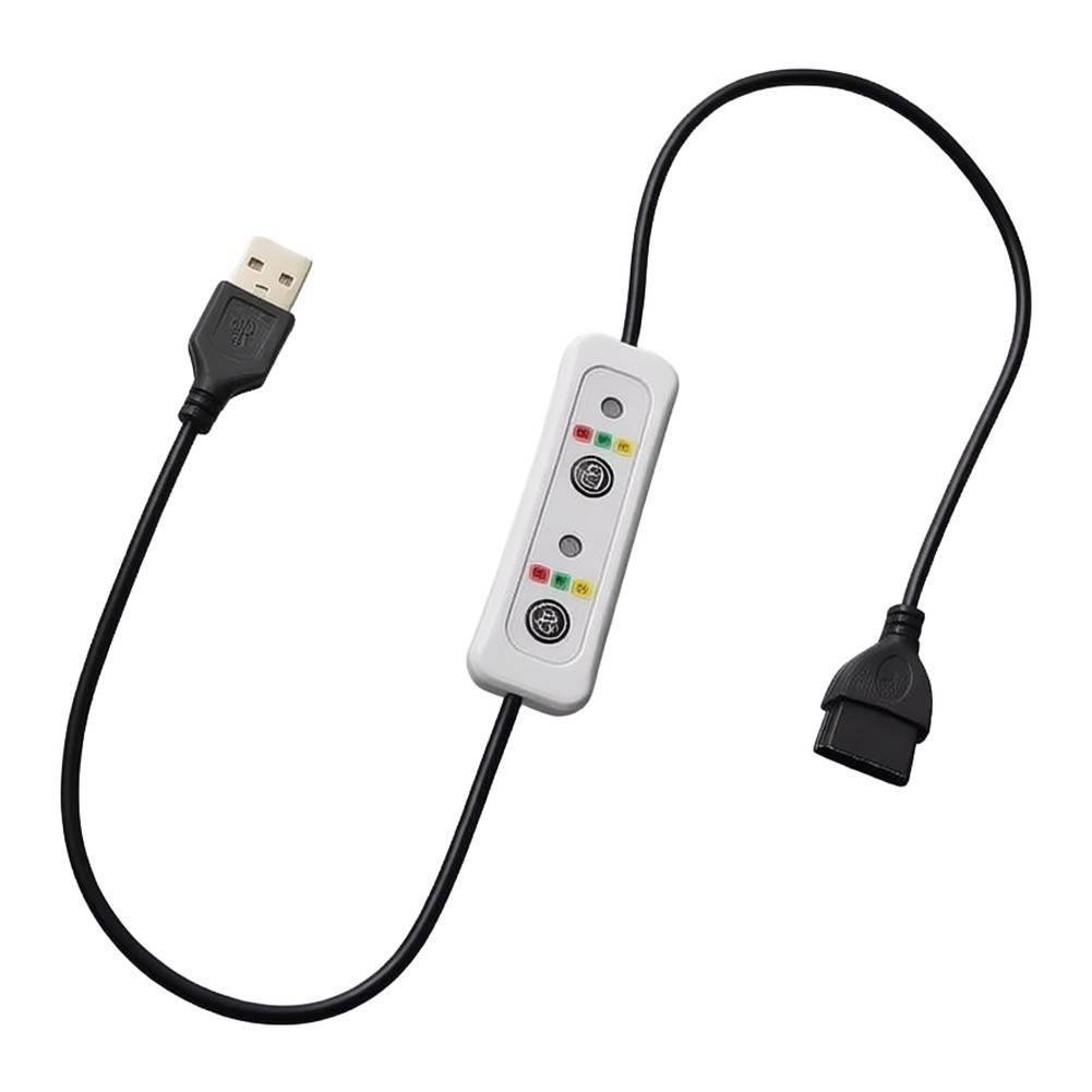 Timing USB Extension Cord 0.6m PVC for Fan Desk Lamp and USB Charging Devices