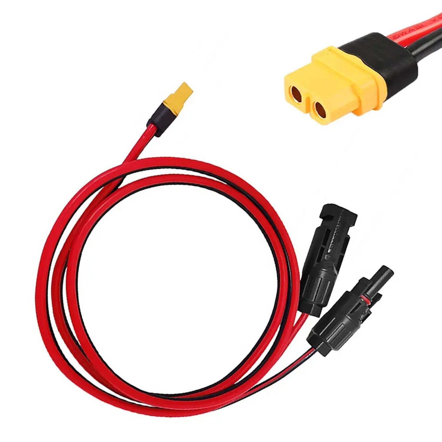 10ft 12AWG Solar Panel Extension Cable Wire XT60 Female to Solar Connectors