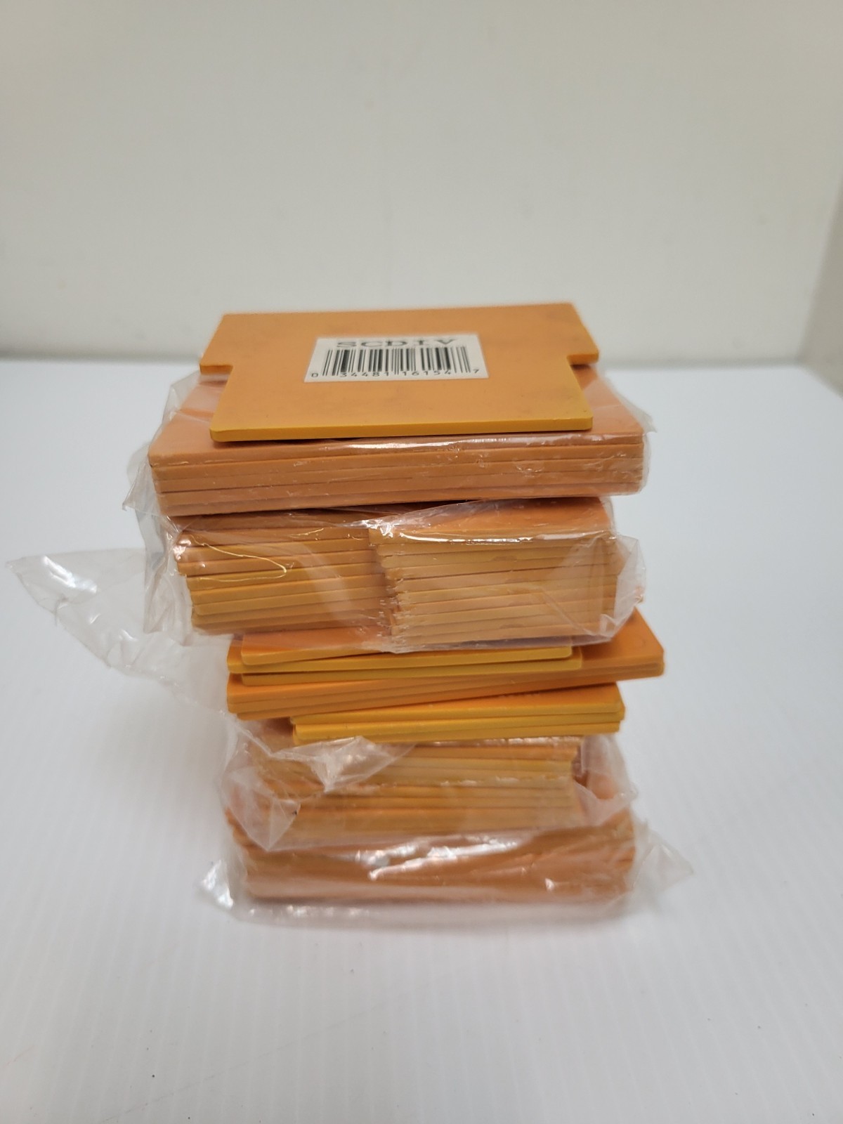 46 Pack – Carlon 3.5 in Rectangle PVC 2 gang Divider Plate Orange New