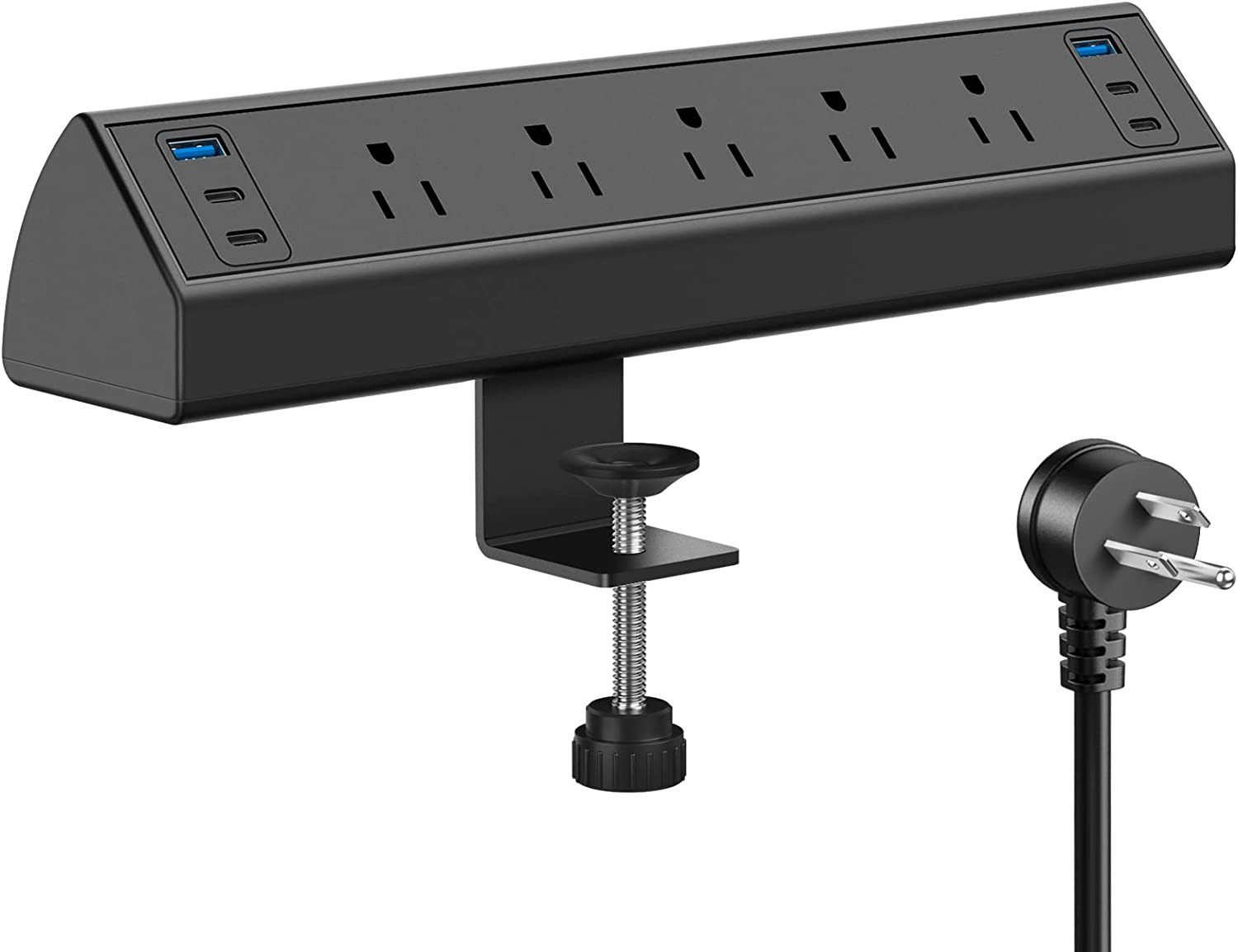 Desk Clamp Power Strip USB C,40W Total Fast Charging Station,4 PD 20W