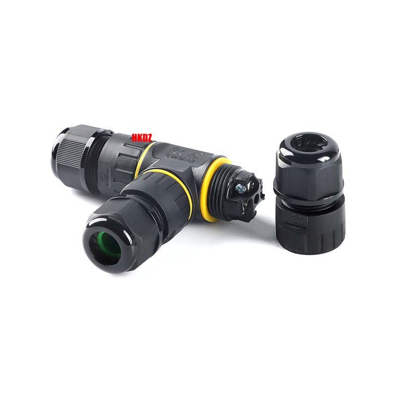 T-Type Waterproof Junction Box Case Electrical Cable Wire Connector Outdoor IP68