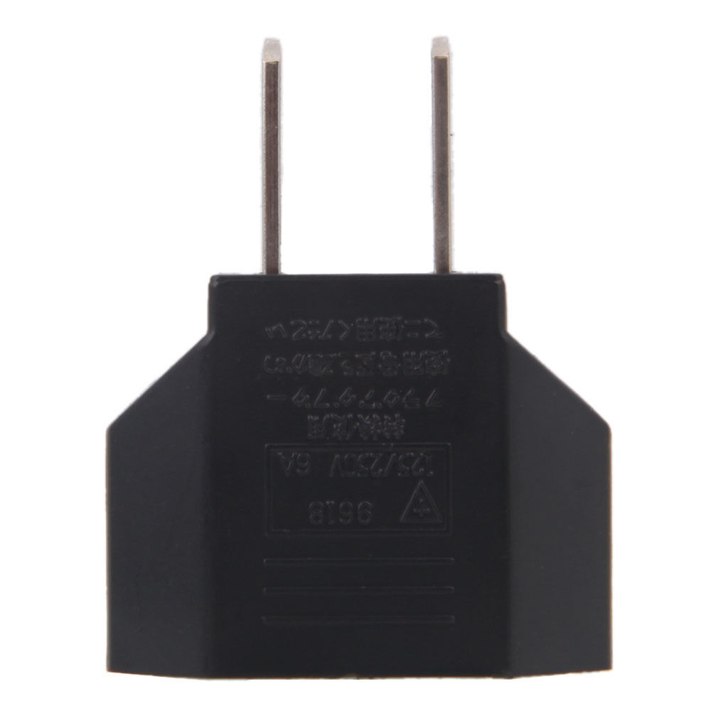 New EU Euro Europe to US USA Power Jack Wall Plug Converter Travel Adapter Us