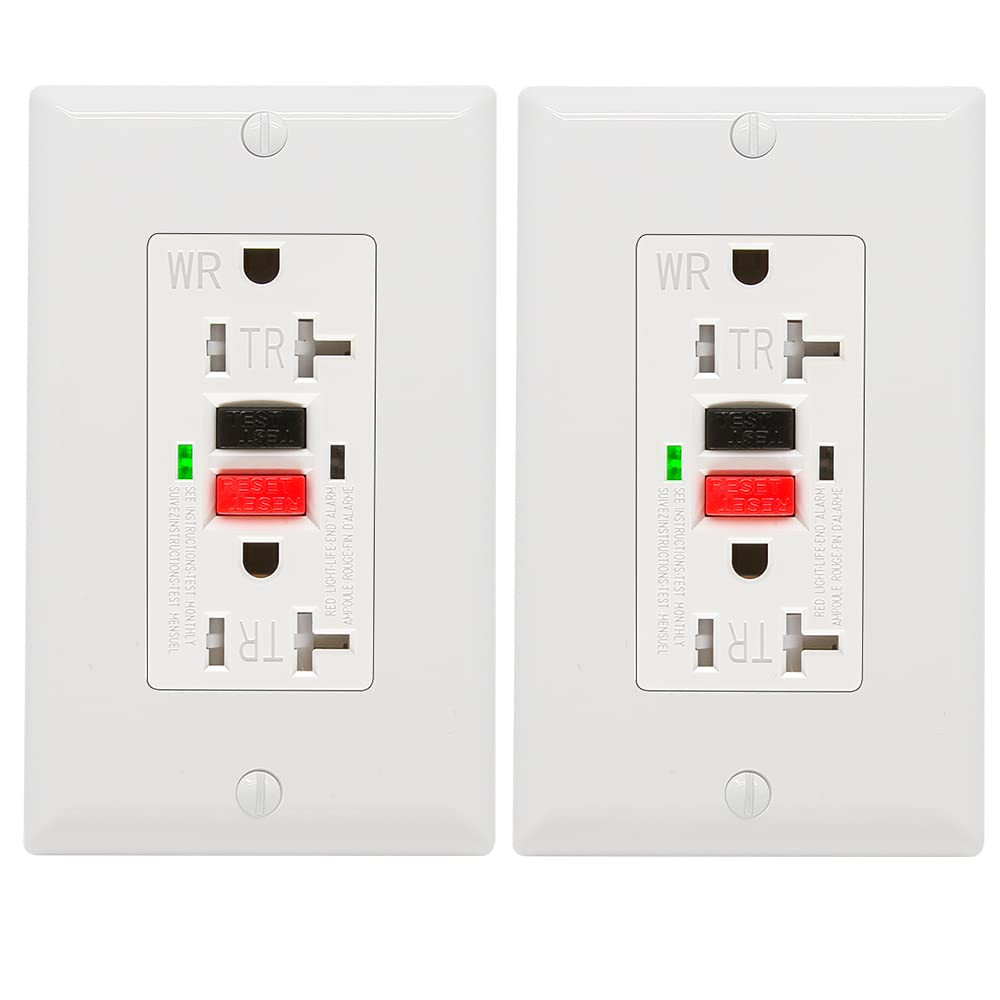 GFCI Outlet 20 Amp, UL Listed, Self-Test GFI Receptacles, Tamperresis