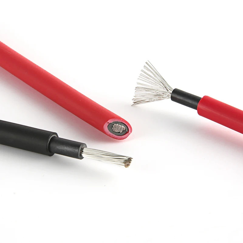 XIONGISOLAR Solar PV Cable Wire Black+Red 2.5/4/6Mm² with Male and Female Extens