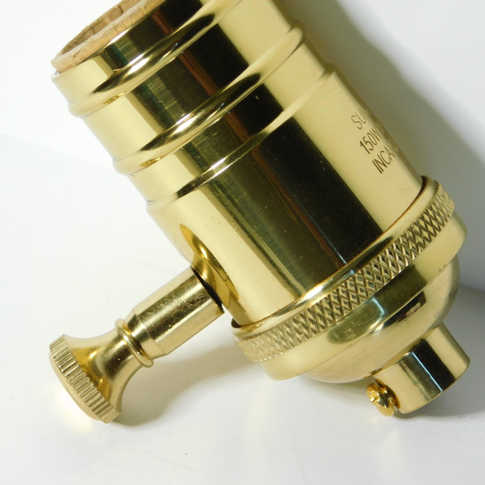 Sun-Lite Brass incandescent dimming socket 150W – 120V