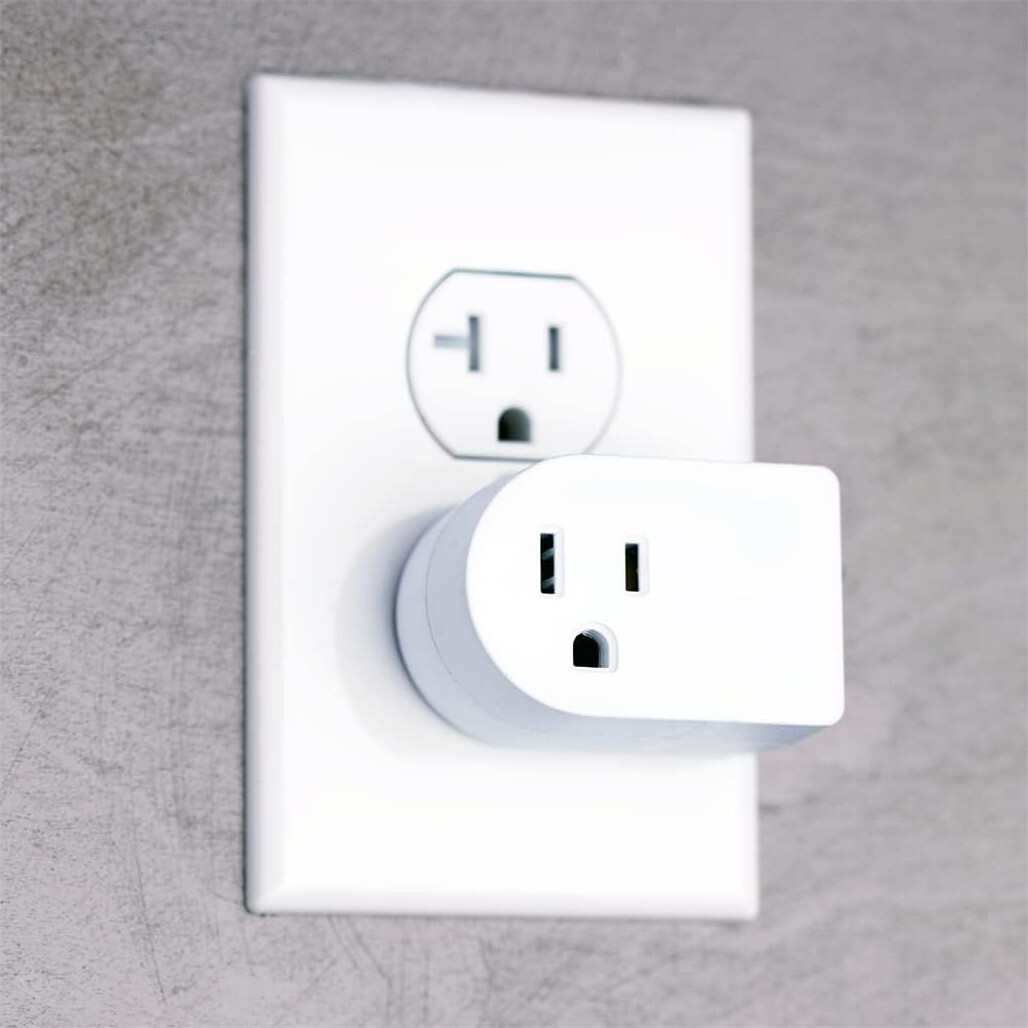 Lot of 2, Grounded Outlet On/Off Power Switch with Amber Light, ETL Listed White
