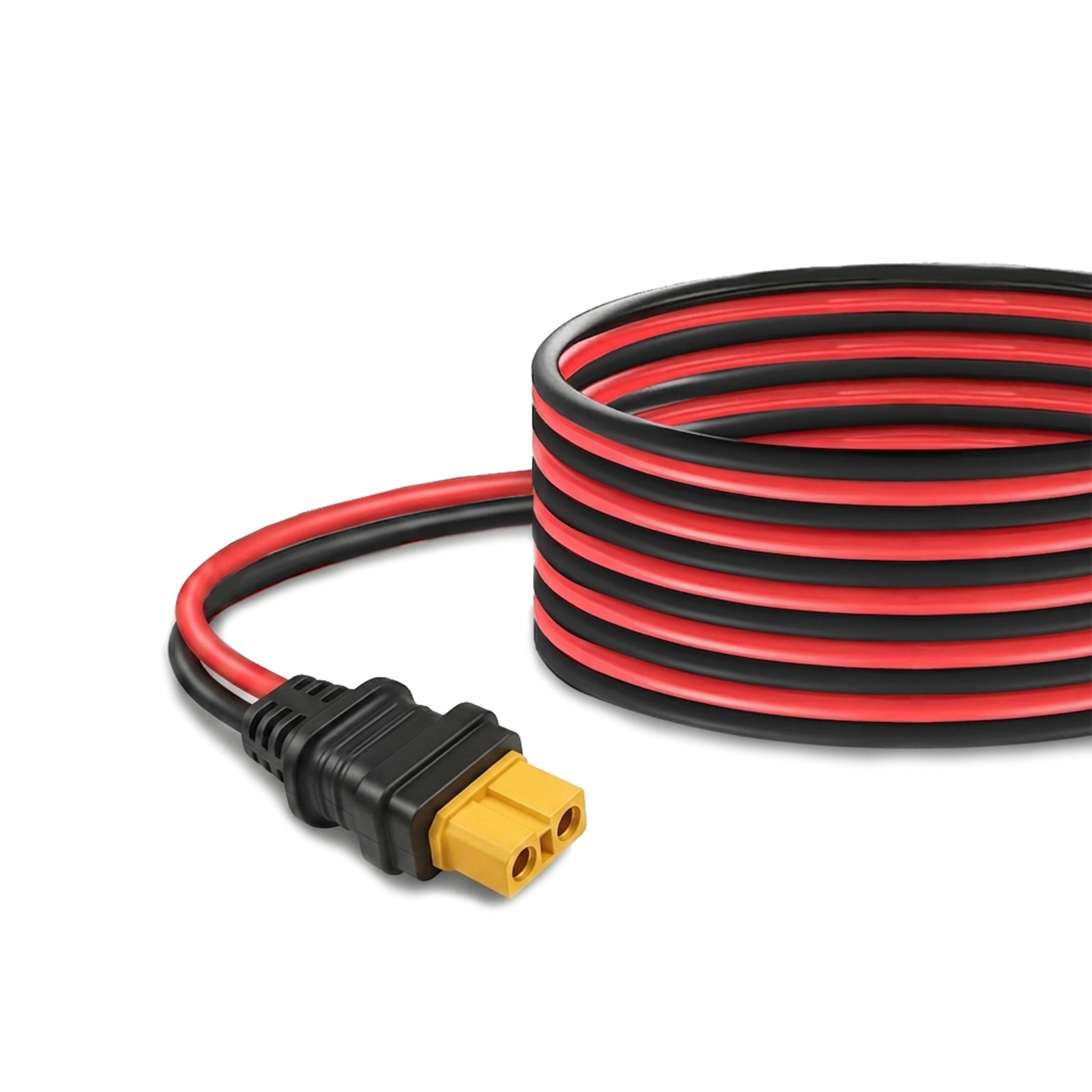 11ft Solar panel to XT60 Extension Cable 14AWG PV Wire Waterproof Black & Red
