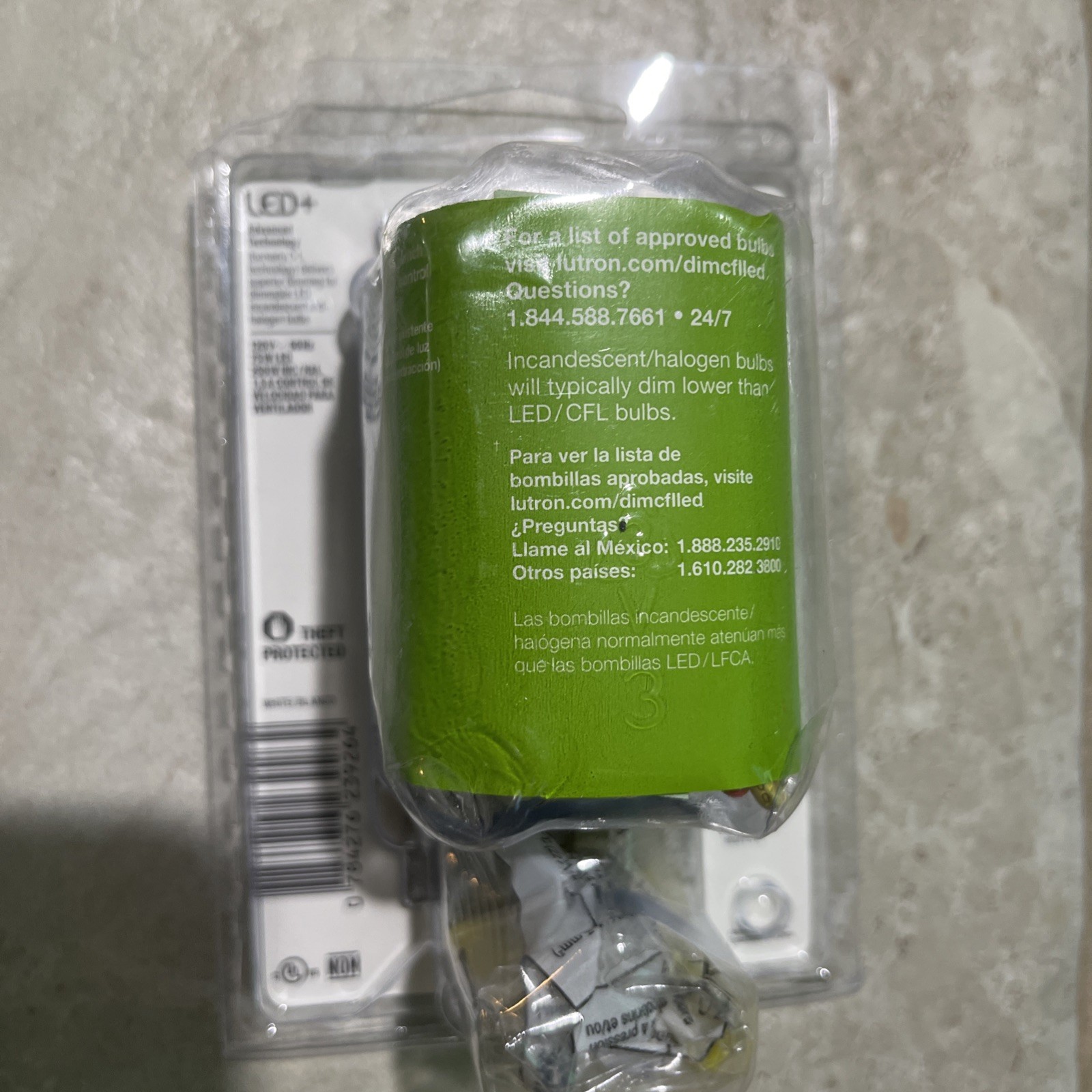 Lutron MACL-LFQH-WH Maestro Fan Control and Light Dimmer, White