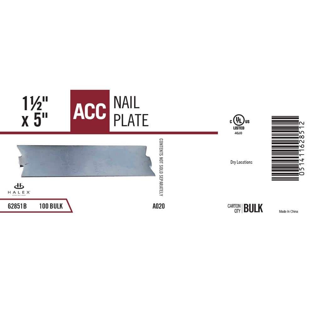1-1/2 in. x 5 in. Nail Plate Bulk (100-Pack)