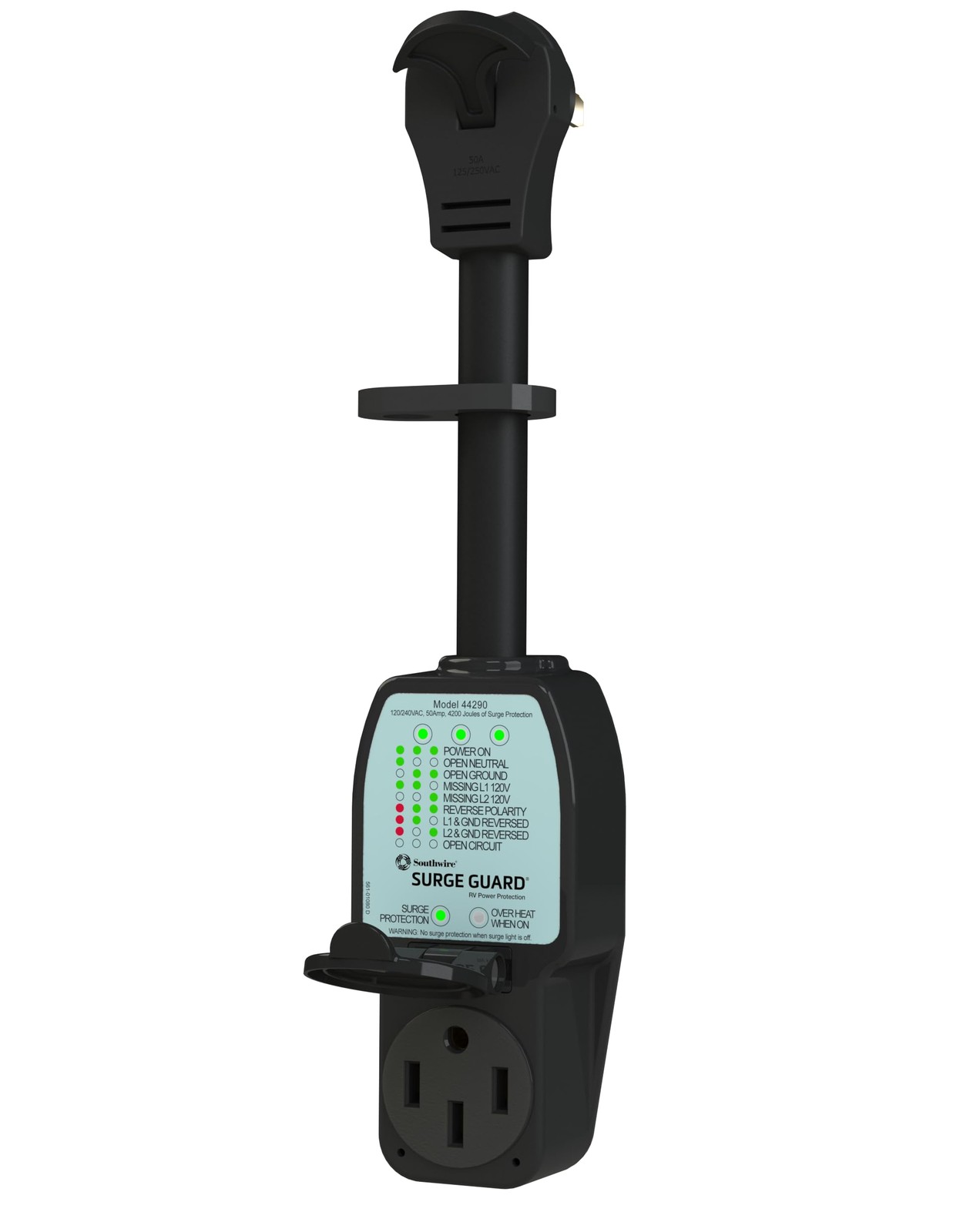 Surge Guard 44290 Portable Protector – 120/240V, 50A One Size, Multi