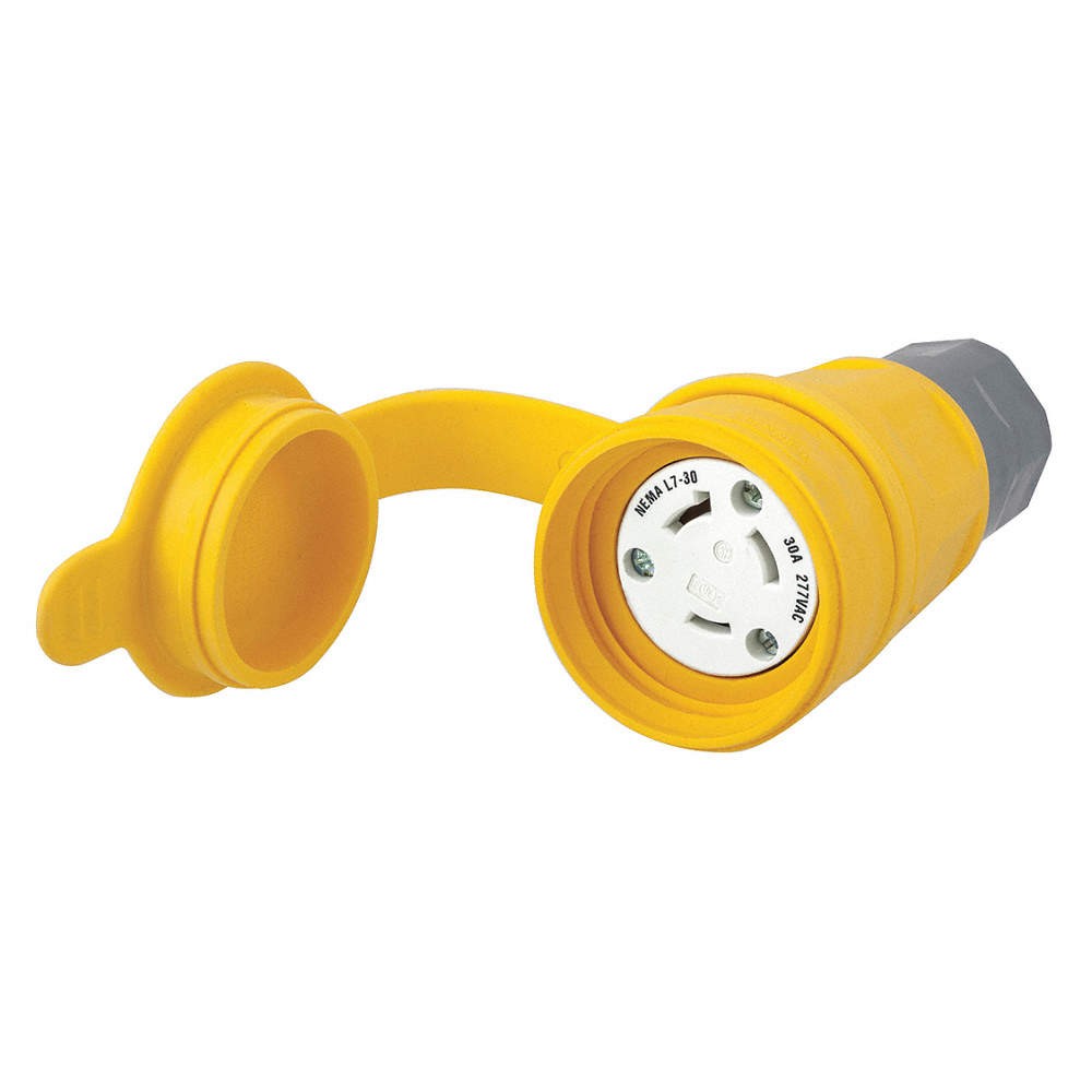 HUBBELL HBL29W49 WT LckCon,Strt;30 A;Yellow,Elstmr,L7-30R 39AW55