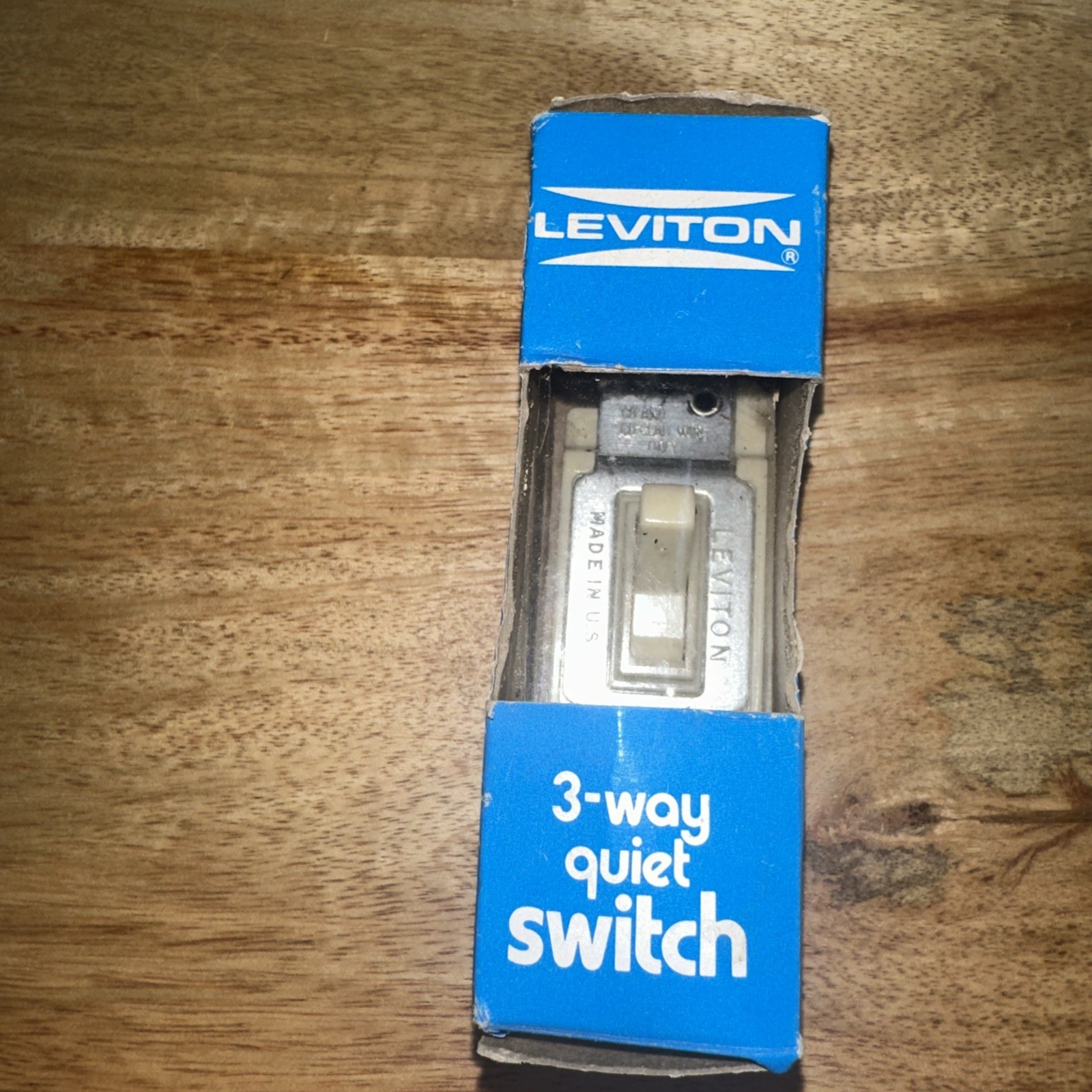 Vintage Leviton Quiet Switch Single Pole Toggle Ivory New Old Stock NOS 15A 120V