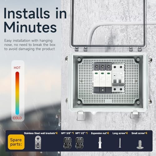 Waterproof Outdoor Project ABS Plastic Junction Box，IP67 5.9″x5.9″x3.5″ Clear