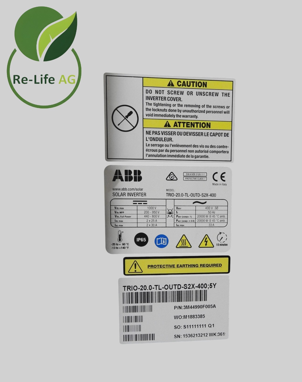 ABB Solar inverter Trio-20.0-TL-OUTD-S2X-400;5Y Solar Inverter