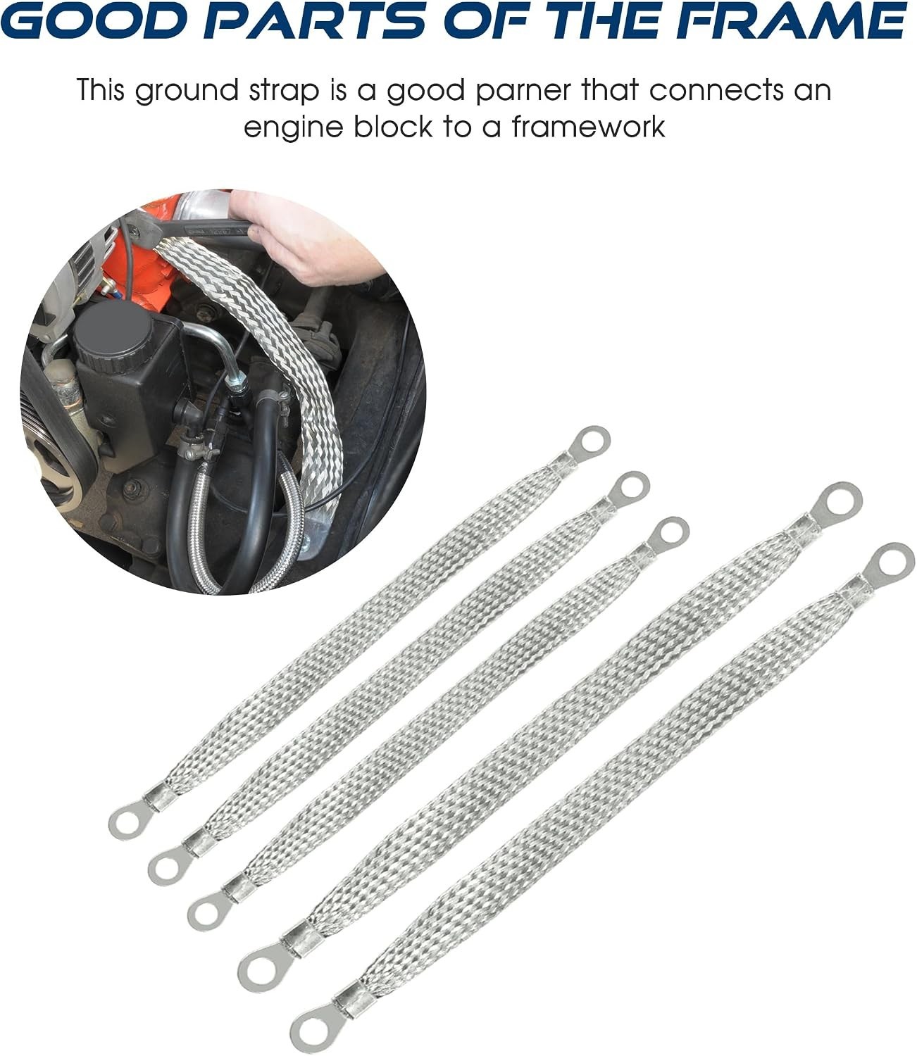 5PCS Ground Strap,Car Accessories Universal Grounding Strap,Automotive Replac…