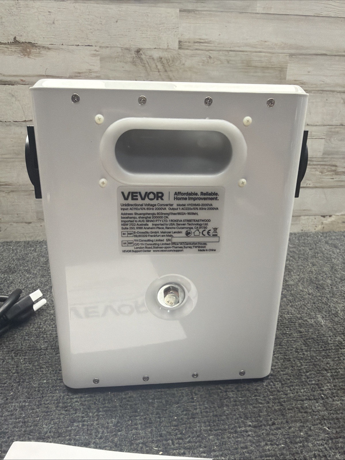 VEVOR Voltage Converter 2000VA 110V to 220V HYDXMG-2000VA