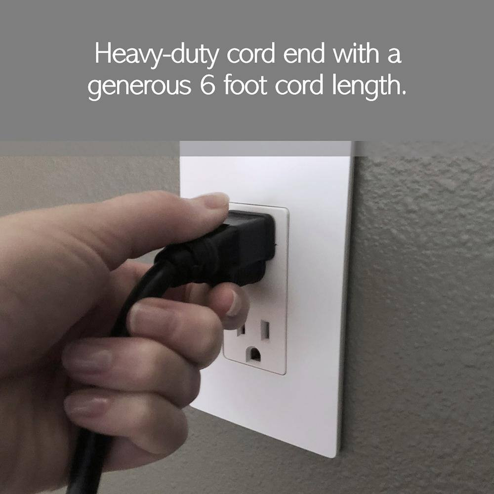 Wiremold 4-Outlet 15 Amp Deluxe Control Power Strip with Lighted On/Off Switch a