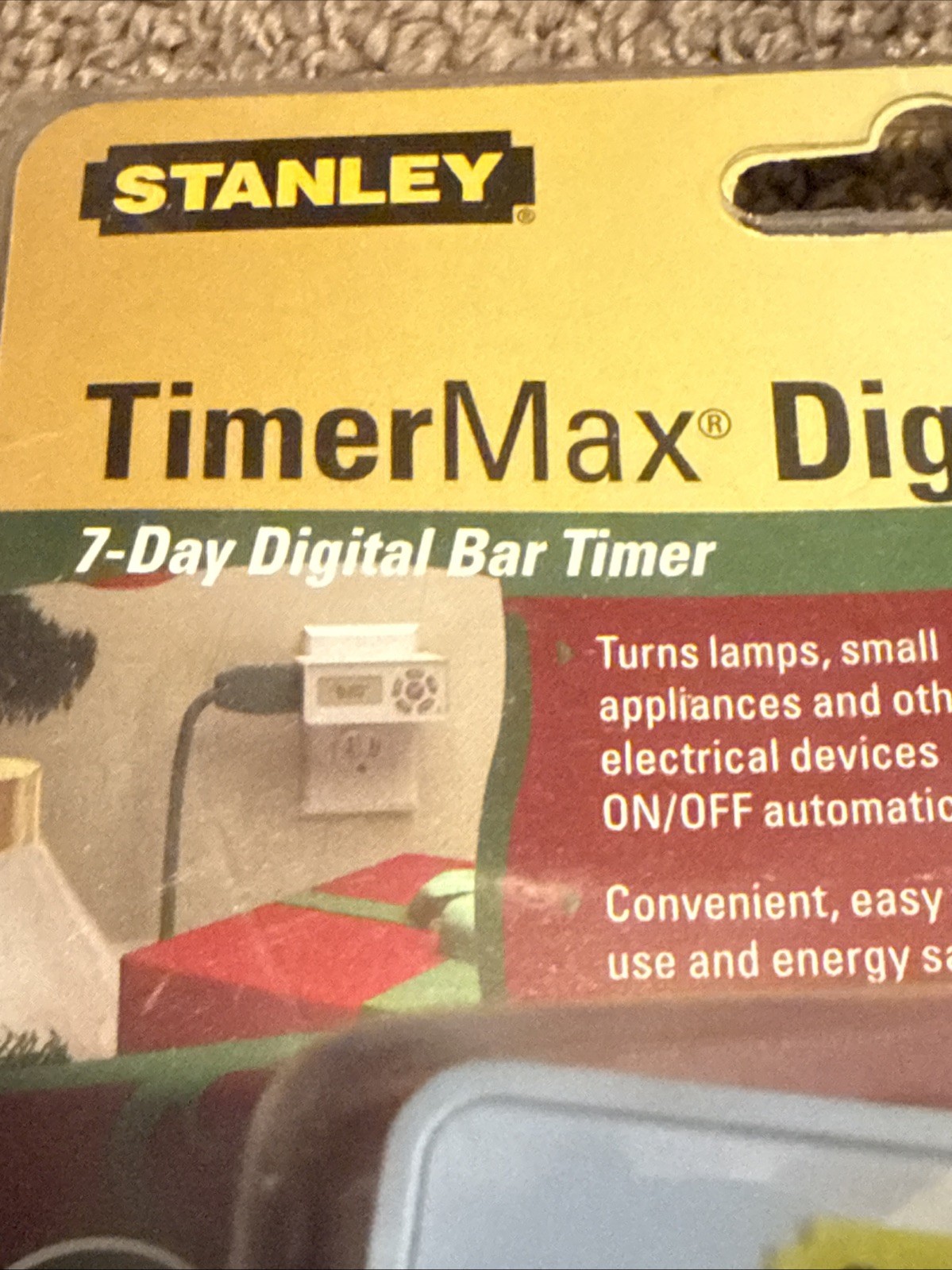 Stanley TimerMax Digislim 2pk Slim Indoor Daily Digital Timer New