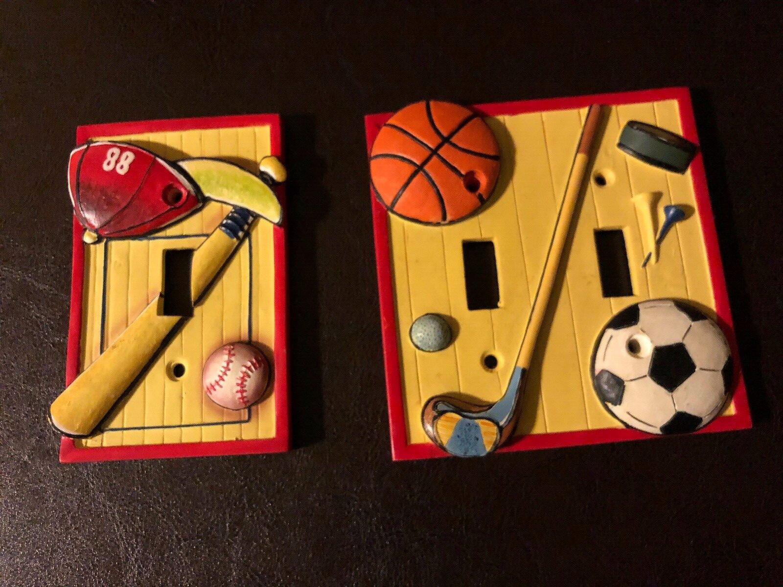 2 SPORTS Borders Unlimited SWITCH PLATE COVERS, Light Switch Plate Covers