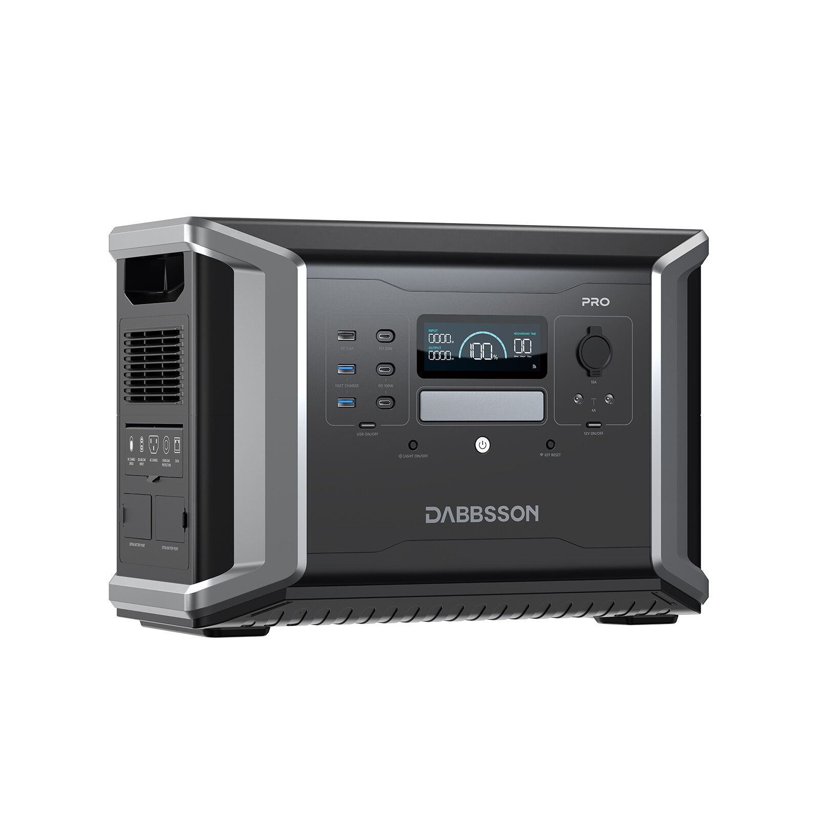 Dabbsson Portable Power Station 2400W Solar Generator for Outdoor Camping Home