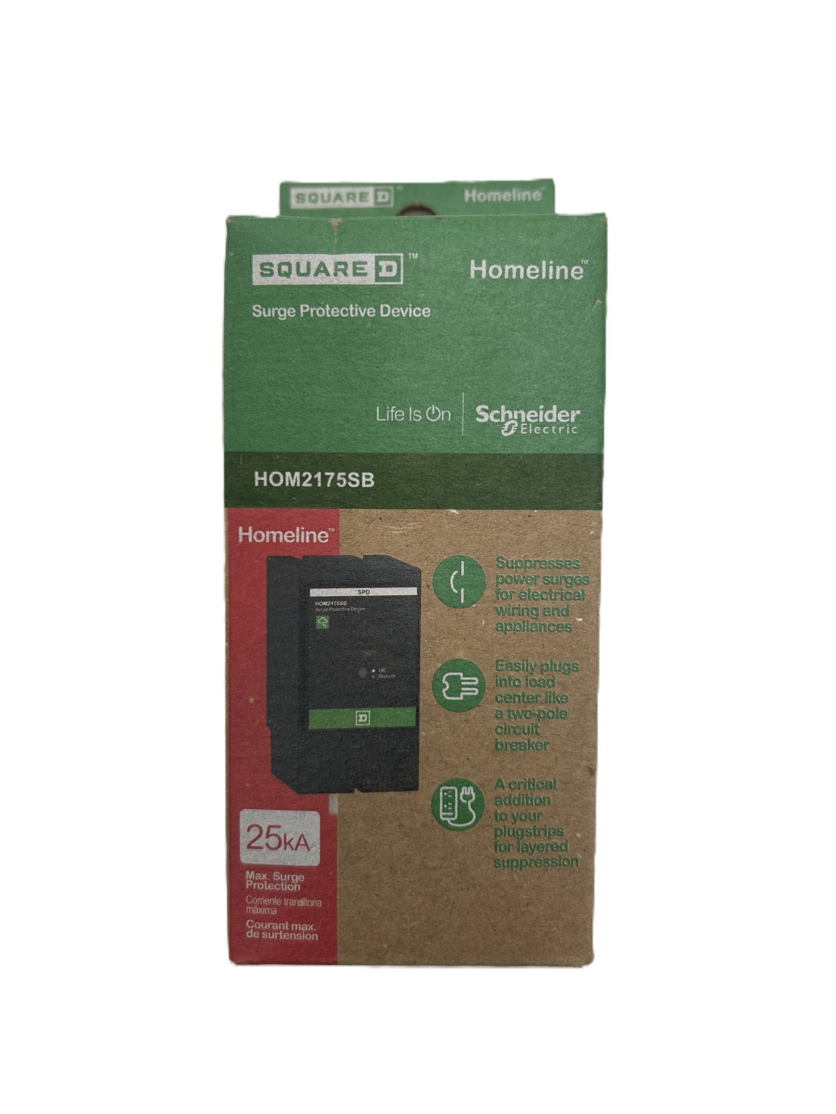 Square D HOM2175SB HomeLine Surge Protective Device