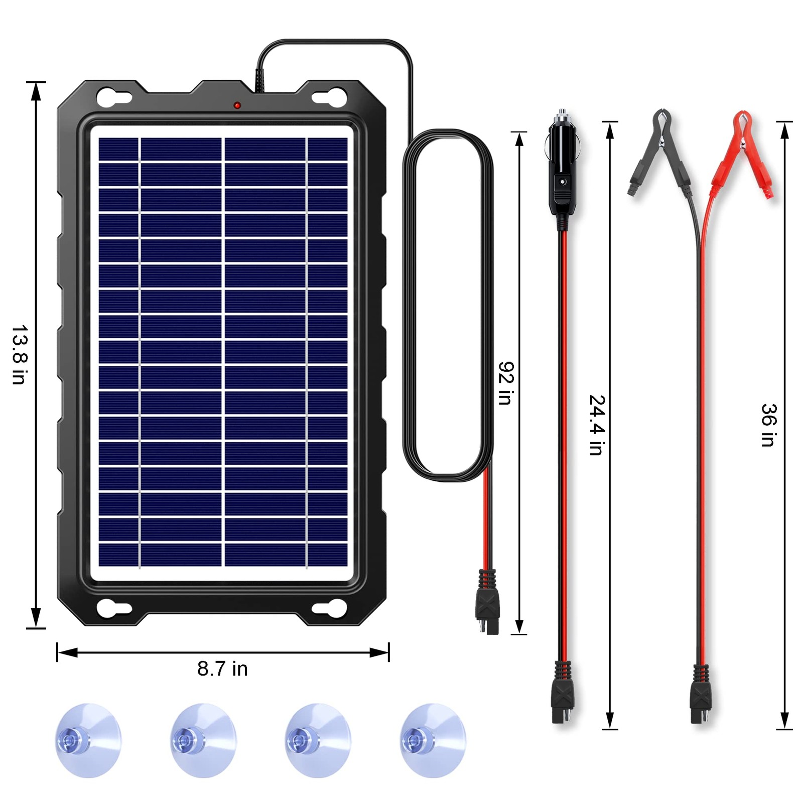 Solar Powered Battery Chargers 7.5w-B, 7.5w-B
