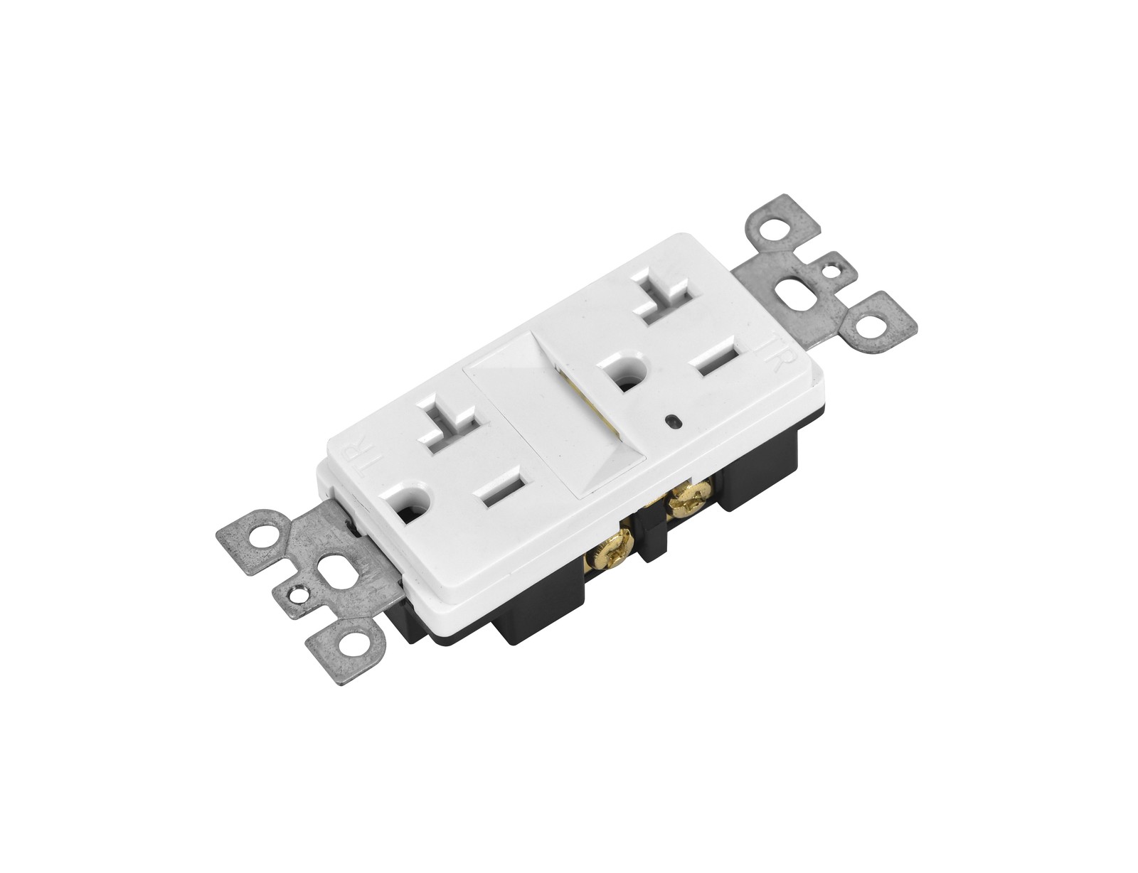 20 Amp Decorator TR Outlet Receptacle with LED 3000K Night Light UL Listed