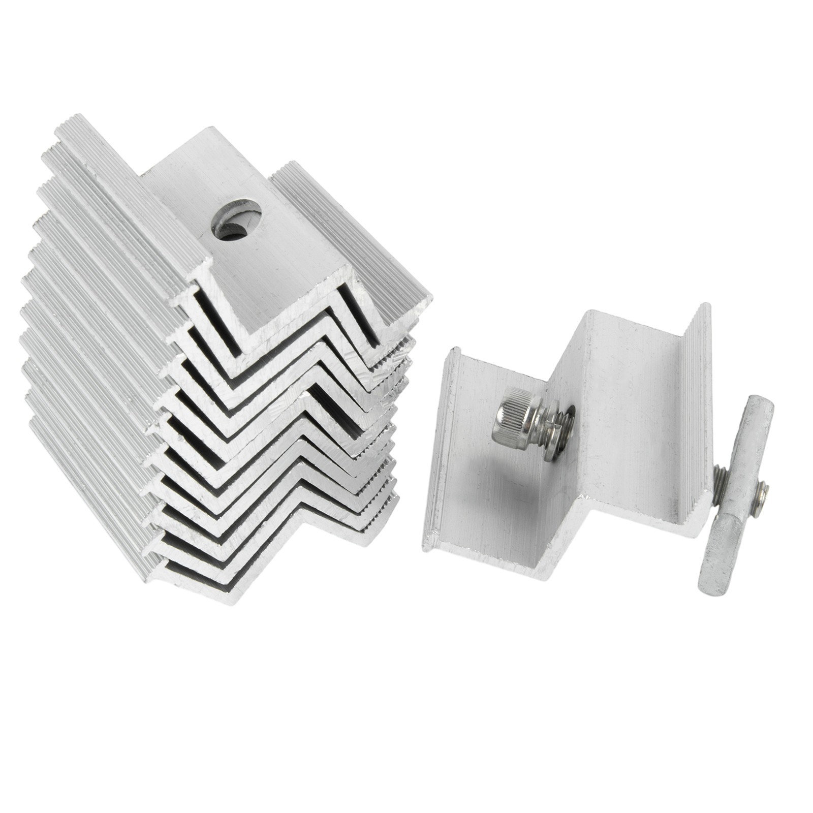 Practical Bracket Solar Panel Module Aluminium Alloy Clamps End /Middle Clip