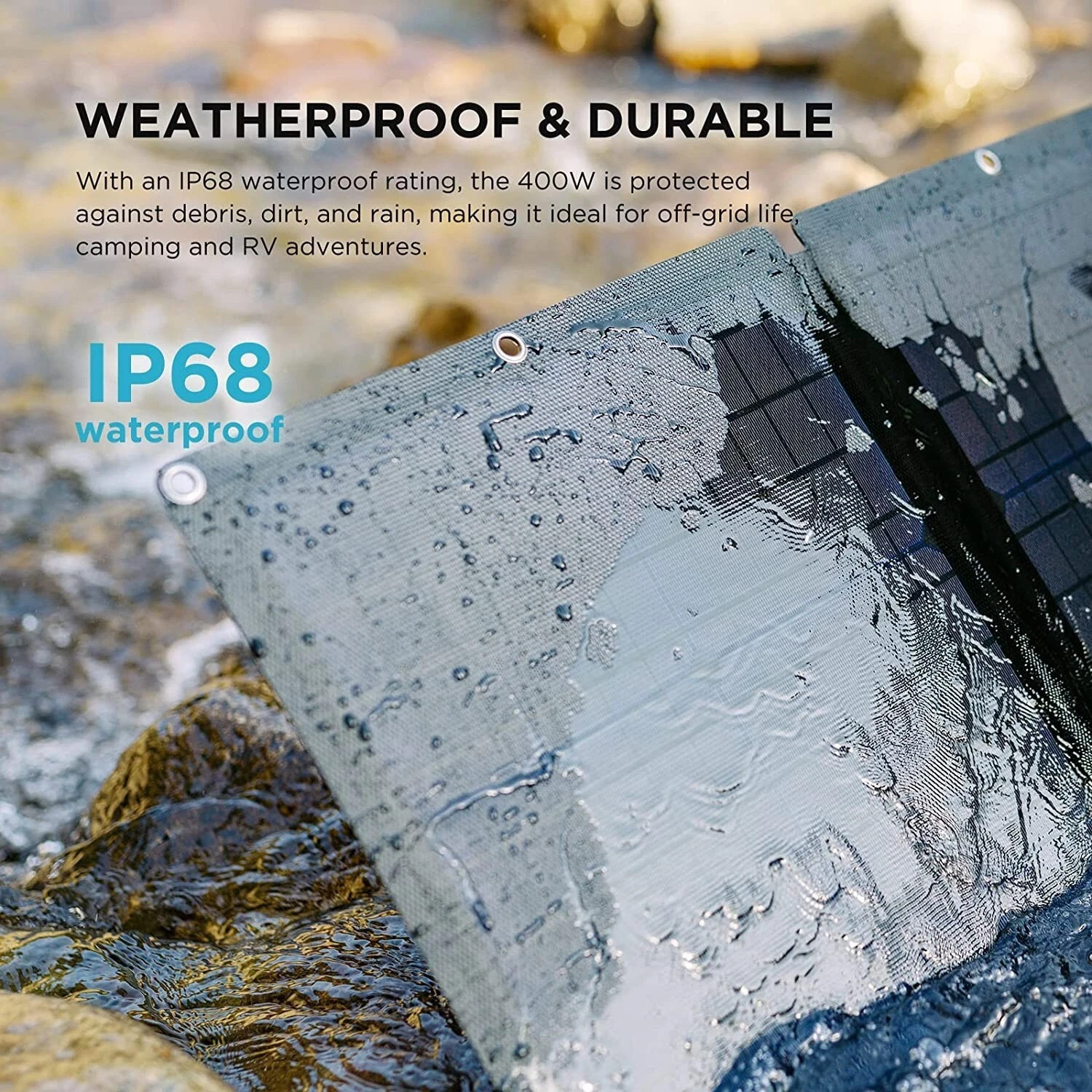 New In Box EcoFlow 400W Solar Panel Folding Self-supporting Waterproof Outdoor